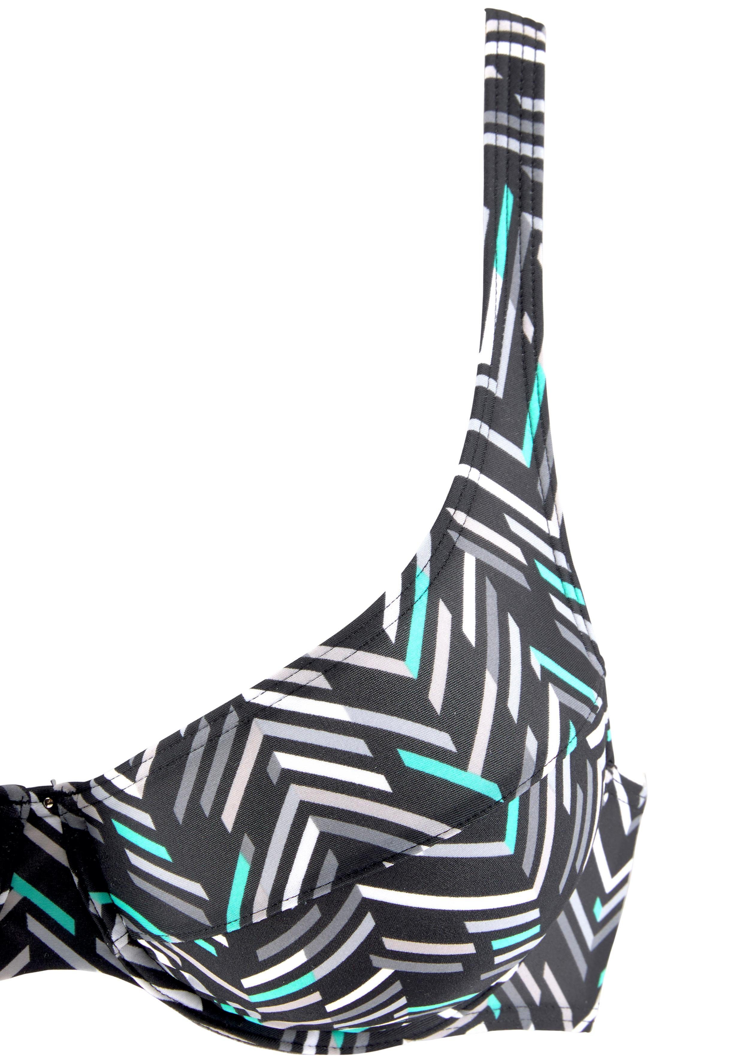 LASCANA Bügel-Bikini im grafischen Druckdesign – Bild 3 von 5