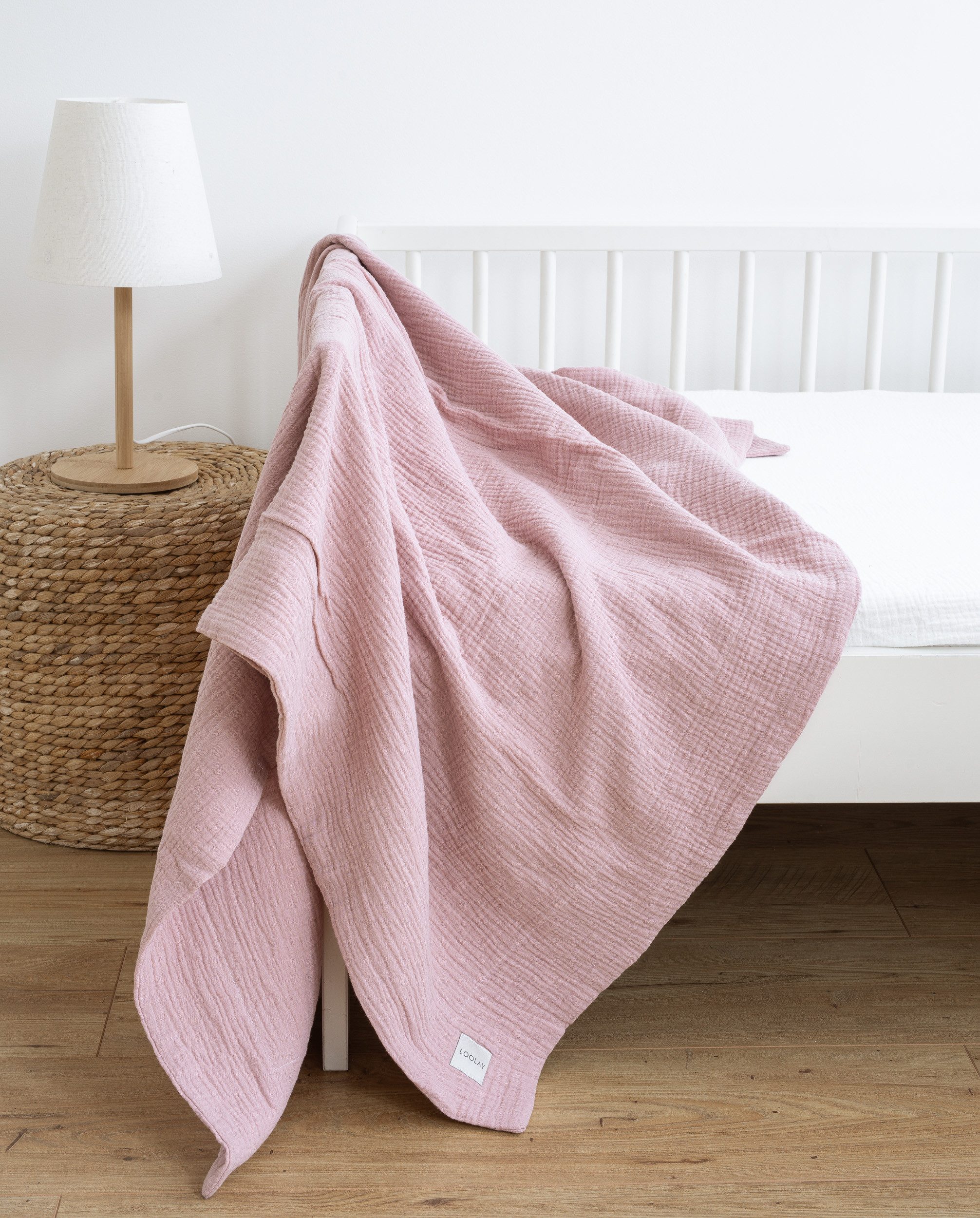 Wohndecke 2-LAGIGE Baumwolle dick MUSSELIN Decke günstig online kaufen