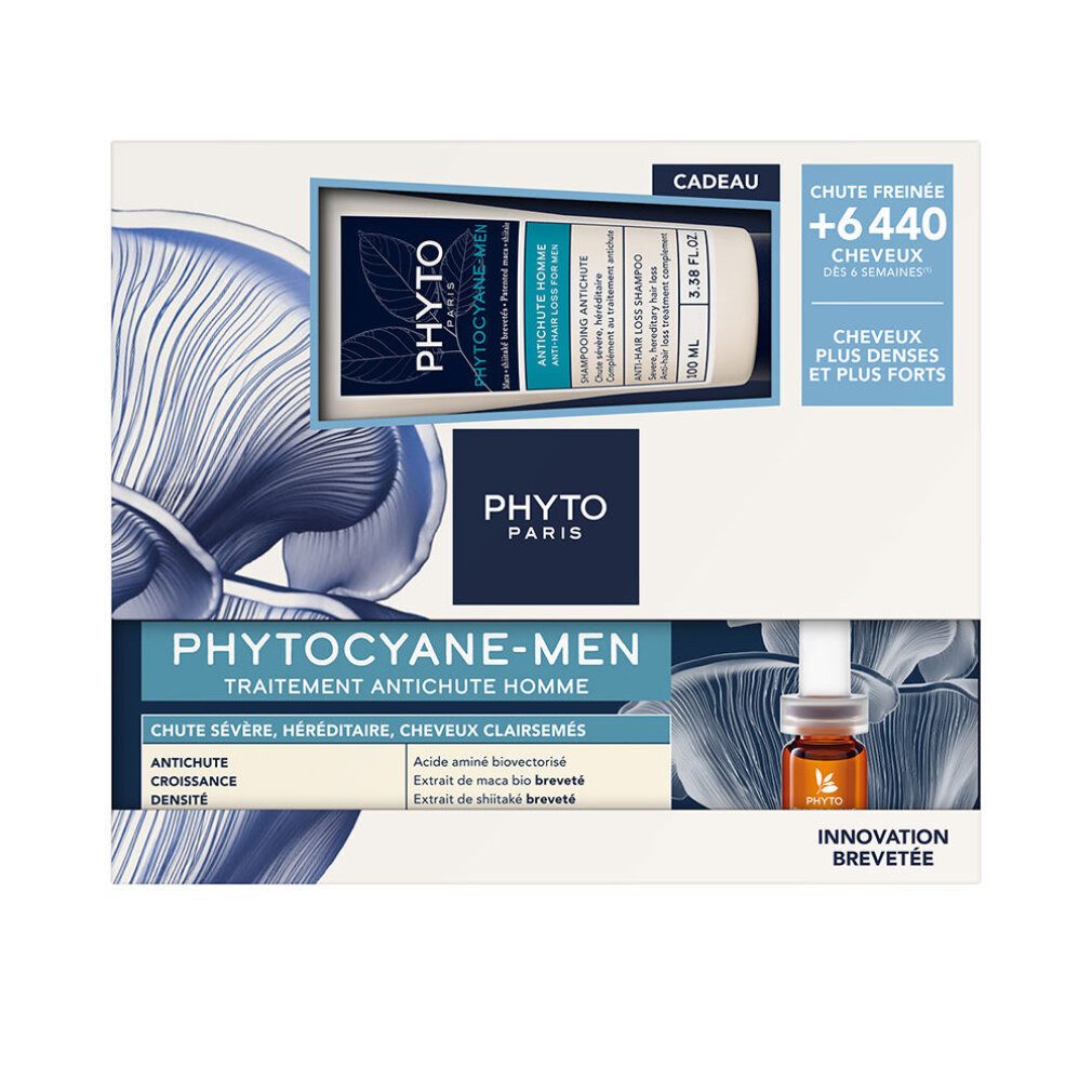 Phyto Paris Haarpflege-Set PHYTOCYANE MEN-SET GEGEN HAARAUSFALL + SHAMPOO, 2-tlg