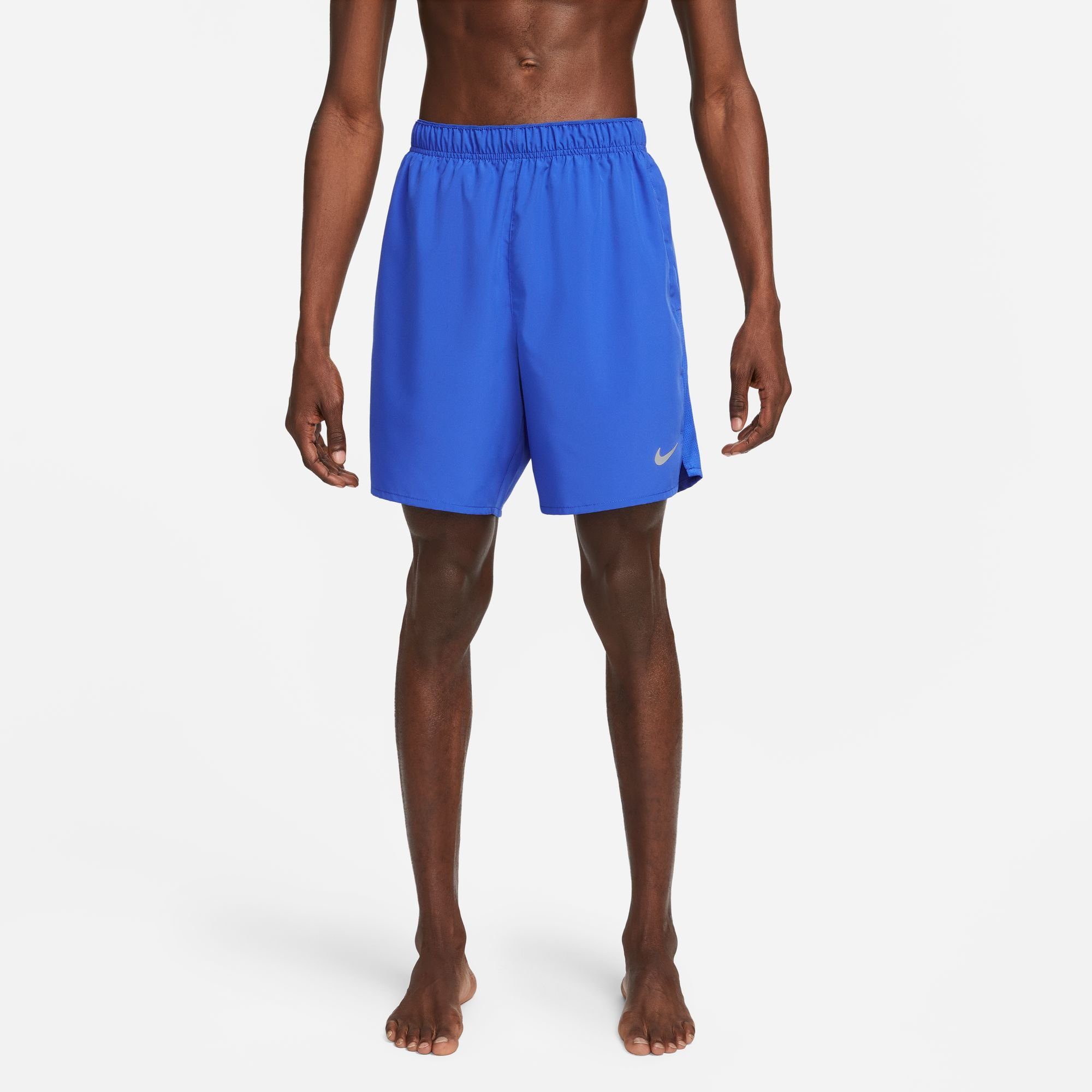 RUNNING SILV Nike MEN'S GAME ROYAL/GAME SHORTS ROYAL/REFLECTIVE Laufshorts DRI-FIT UNLINED CHALLENGER