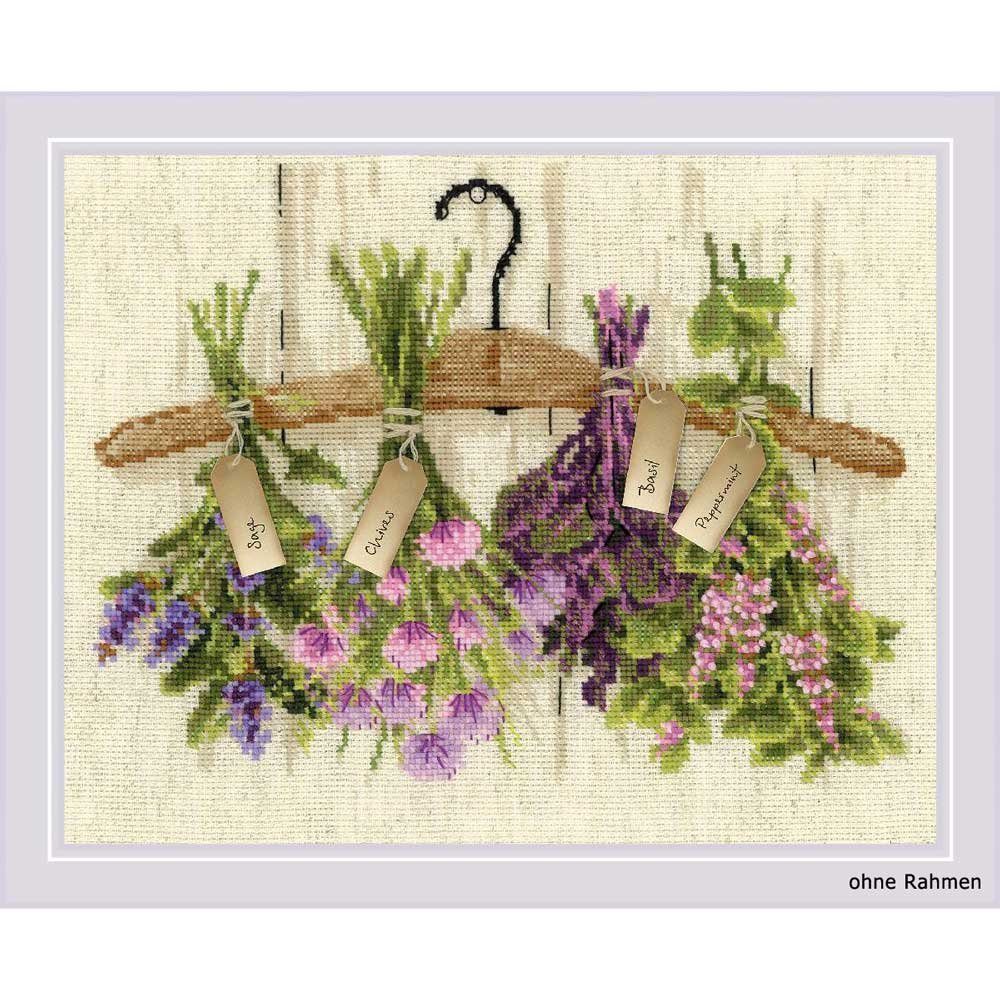 Riolis Kreativset Riolis Kreuzstich-Set "Kräuter", Zählmuster, (embroidery kit by Marussia)