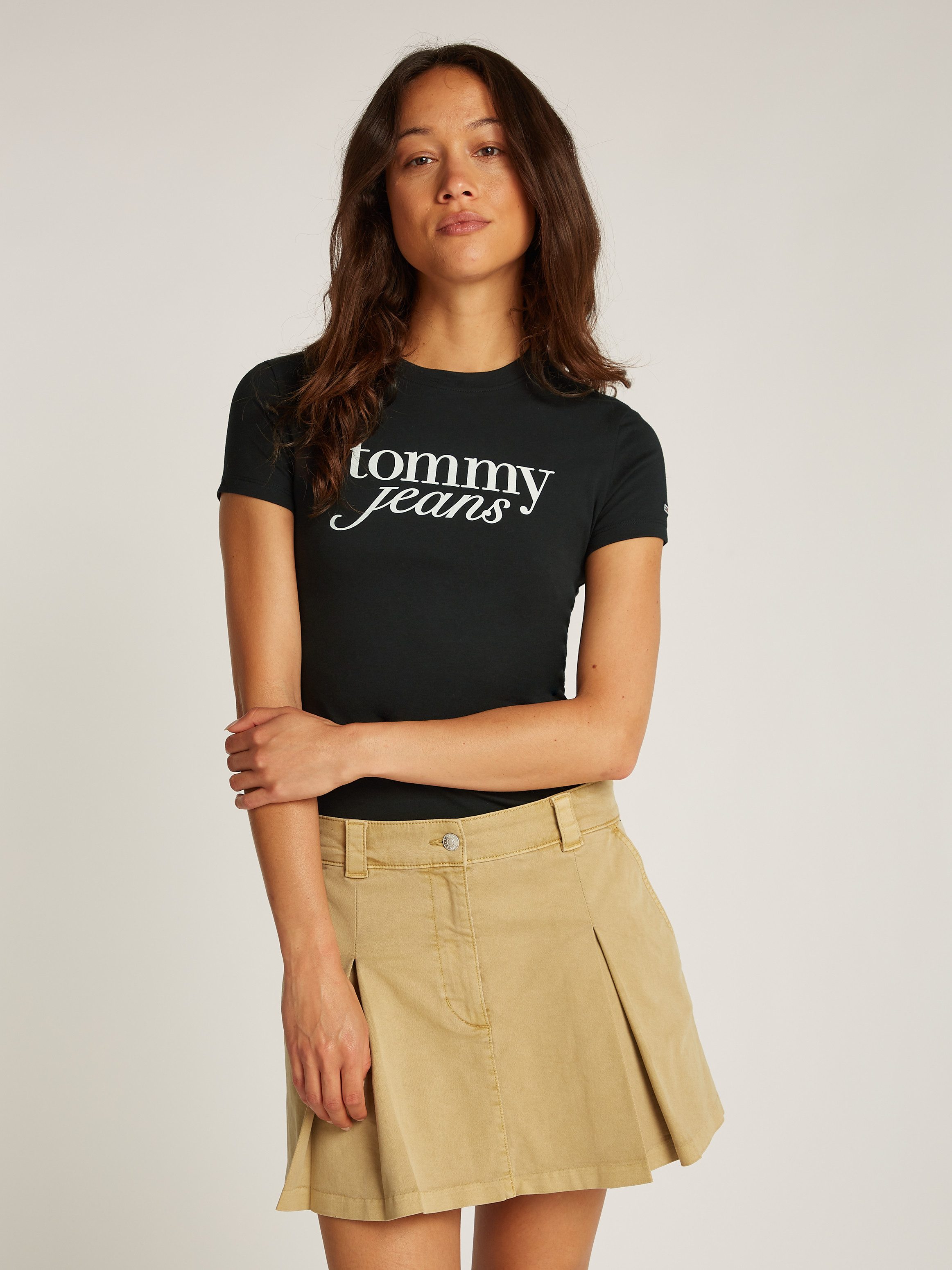 Tommy Jeans Curve Rundhalsshirt Shirt TJW SLIM ESSENTIAL in Großen Größen, günstig online kaufen