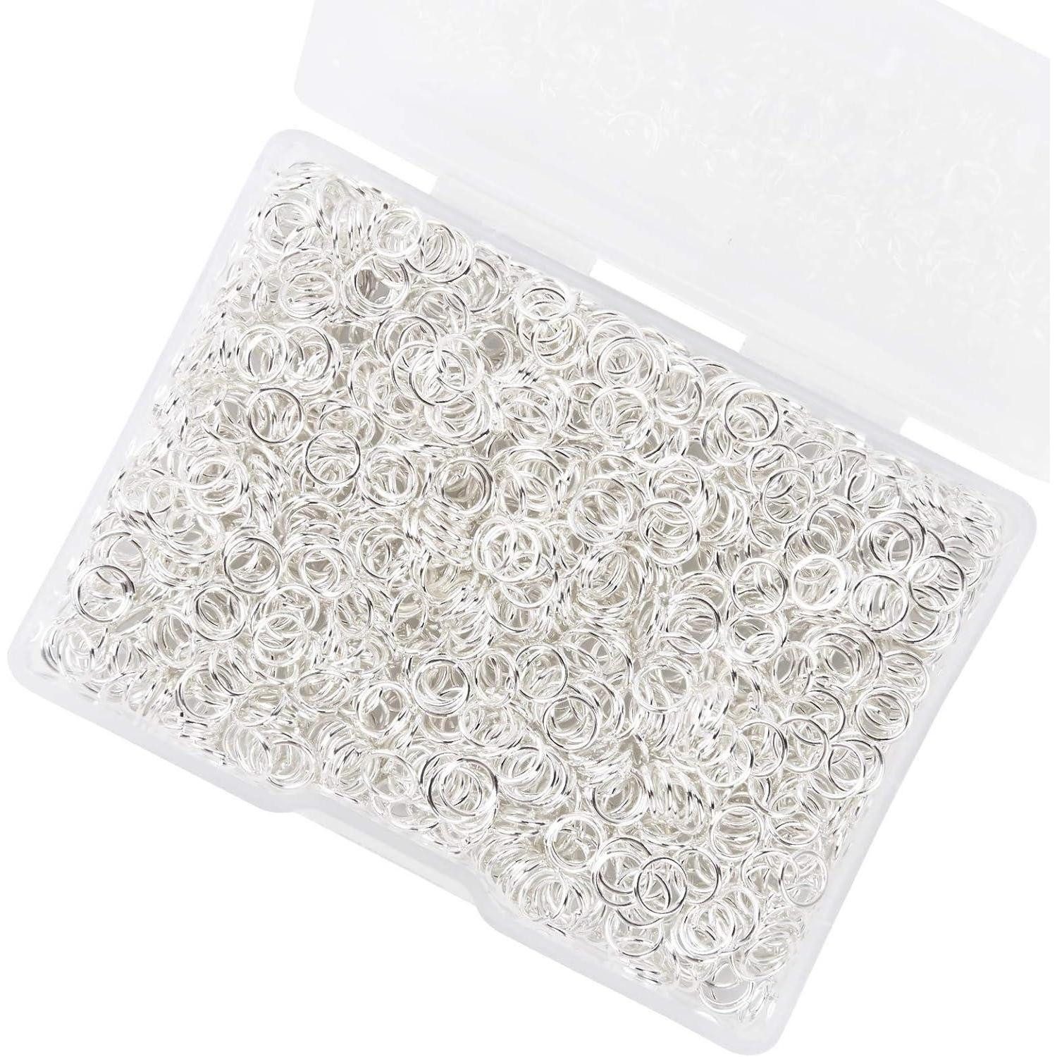 LuxusKollektion Spaltring 1200 Stücke Edelstahl Spaltringe Kettenringe DIY 0.24x0.20in