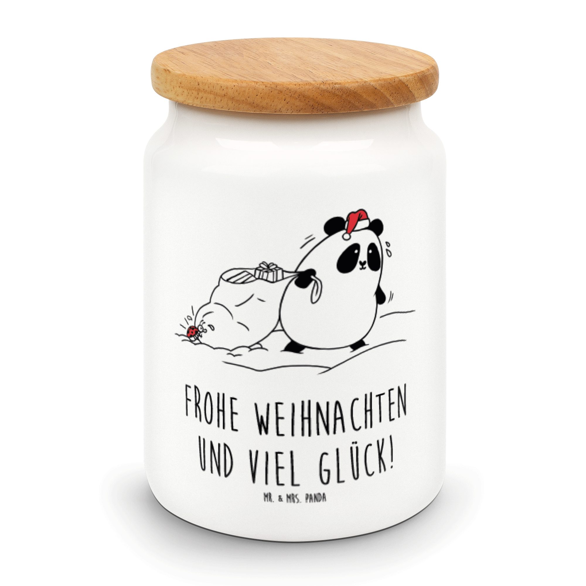 Mr. & Mrs. Panda Vorratsdose Easy & Peasy Frohe Weihnachten Weiß