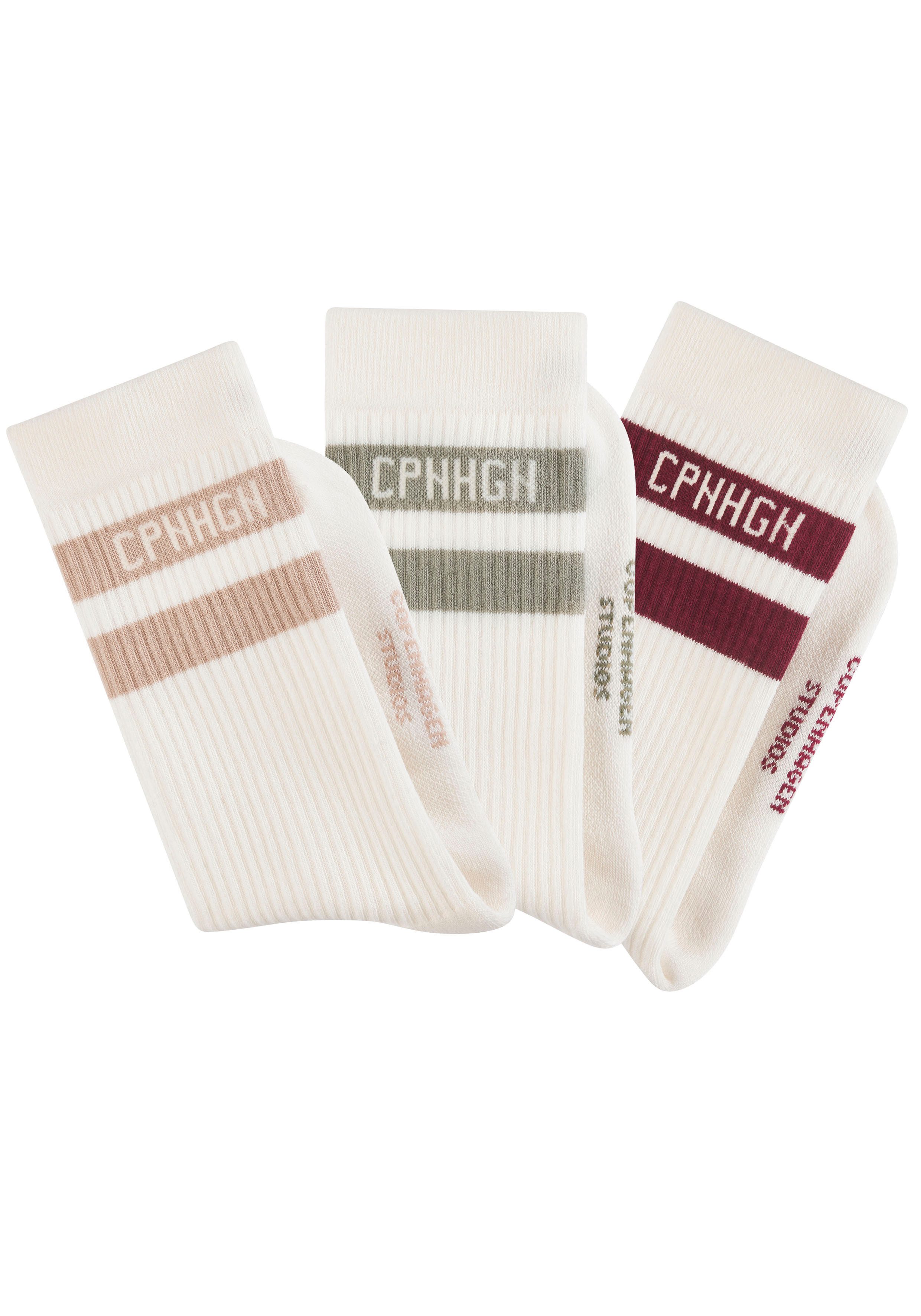Copenhagen Studios Tennissocken (Packung, 3-Paar) mit Streifendesign und Vo günstig online kaufen