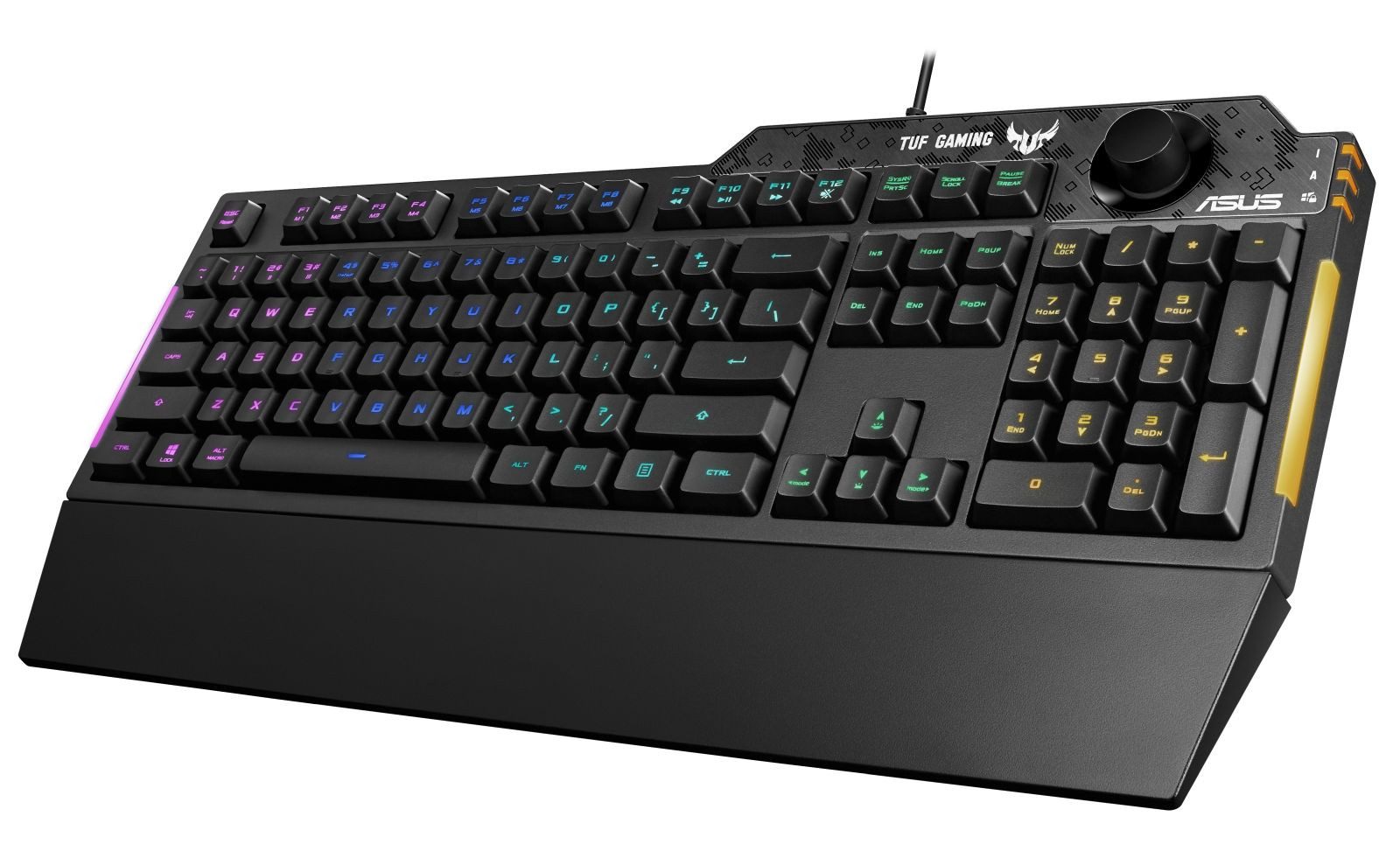 Asus TUF Gaming K1, Volle Größe (100), Kabelgebunden, USB, Membran Key ... Tastatur