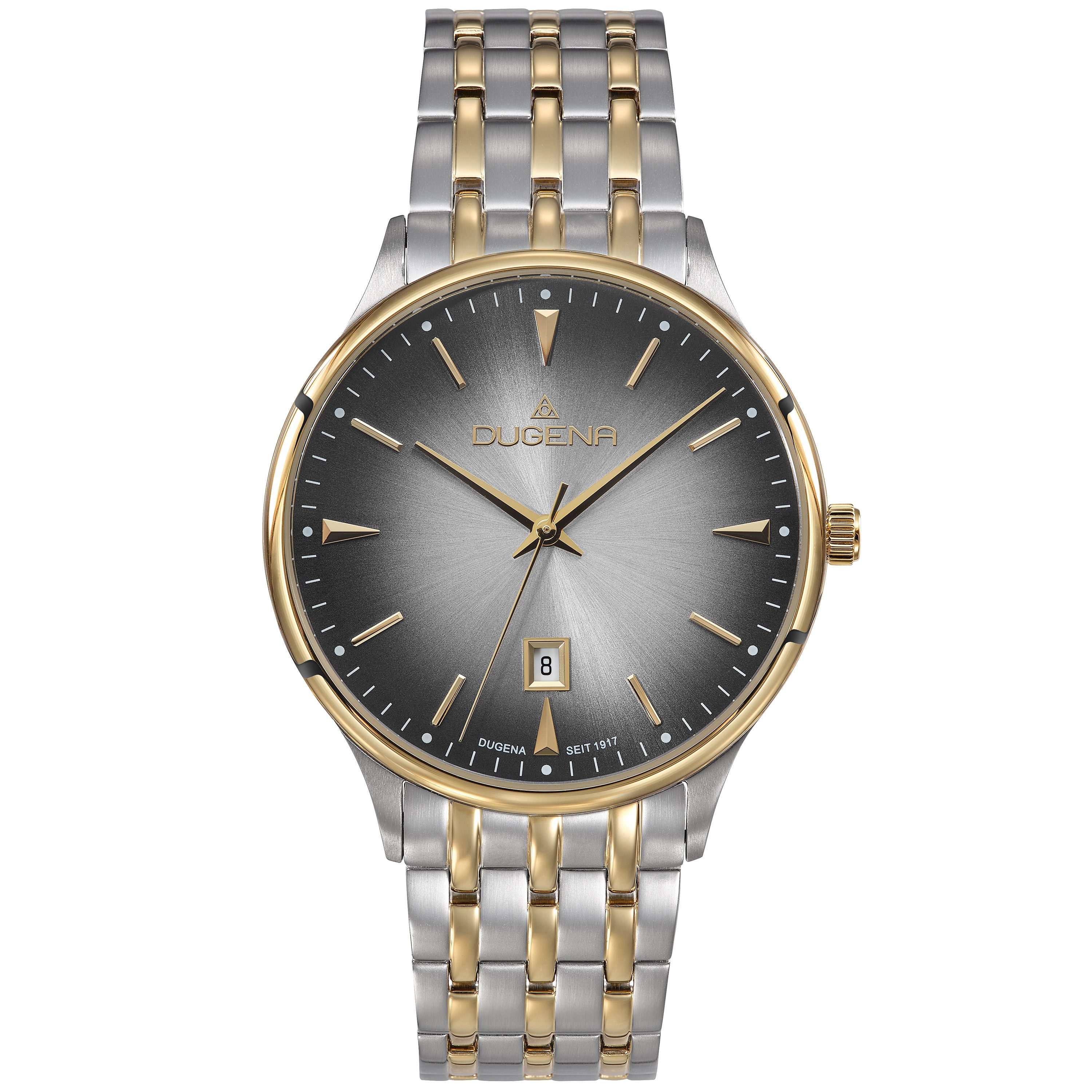 Dugena Quarzuhr Herren-Armbanduhr Grace, Quarzwerk, wasserdicht, 5 bar