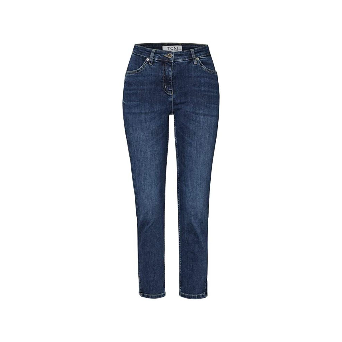 blue mid TONI mittel-blau used 5-Pocket-Jeans (1-tlg)