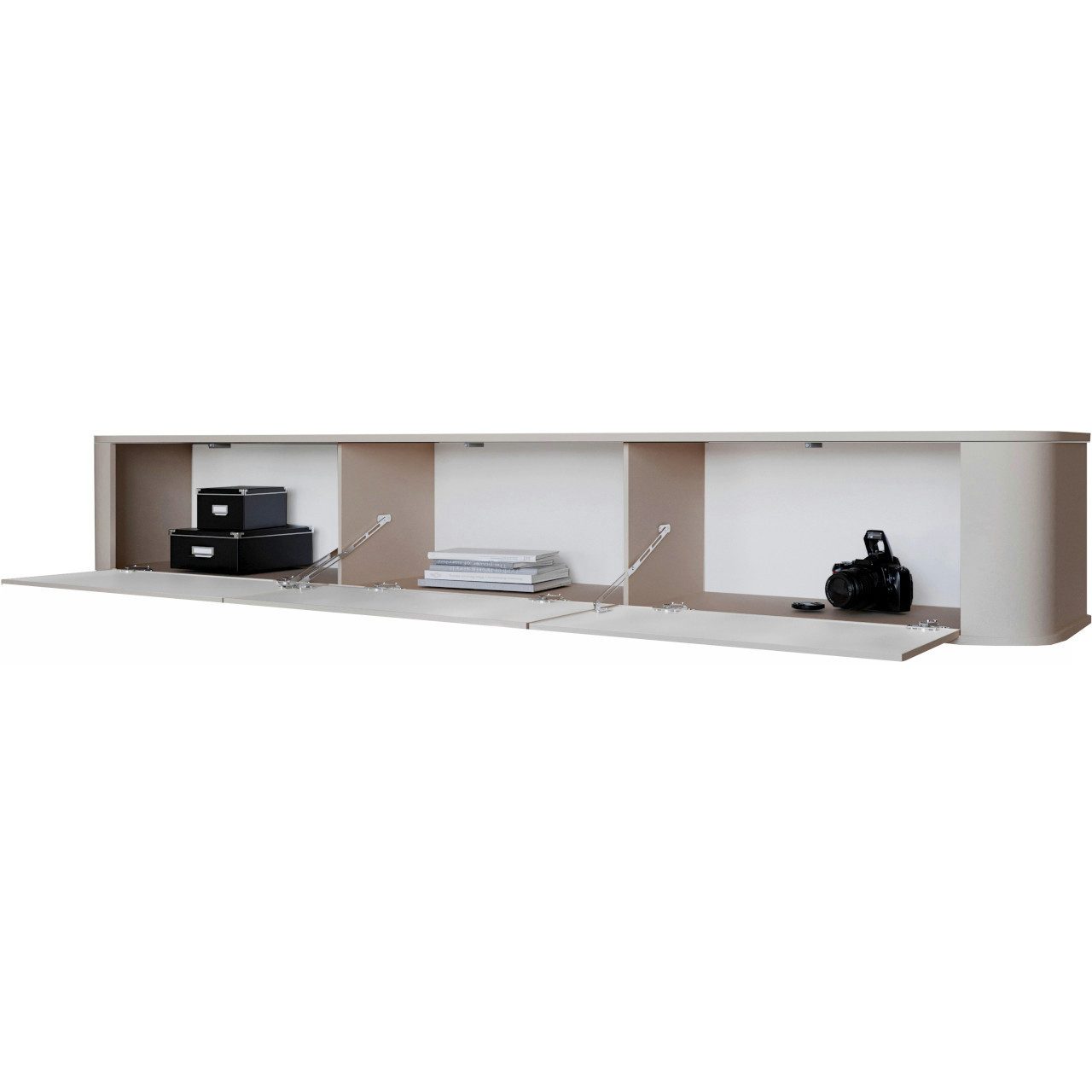 MOEBLINE Lowboard Hängender TV Lowboard AZILLO 215 kaschmir – Bild 3 von 5