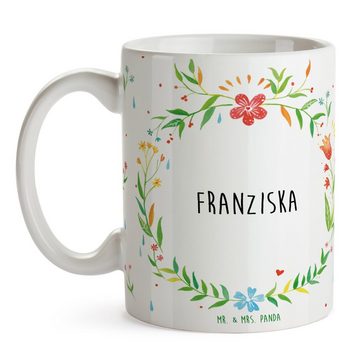 Mr. & Mrs. Panda Tasse Franziska - Geschenk, Tasse Motive, Büro Tasse, Porzellantasse, Gesch, Keramik