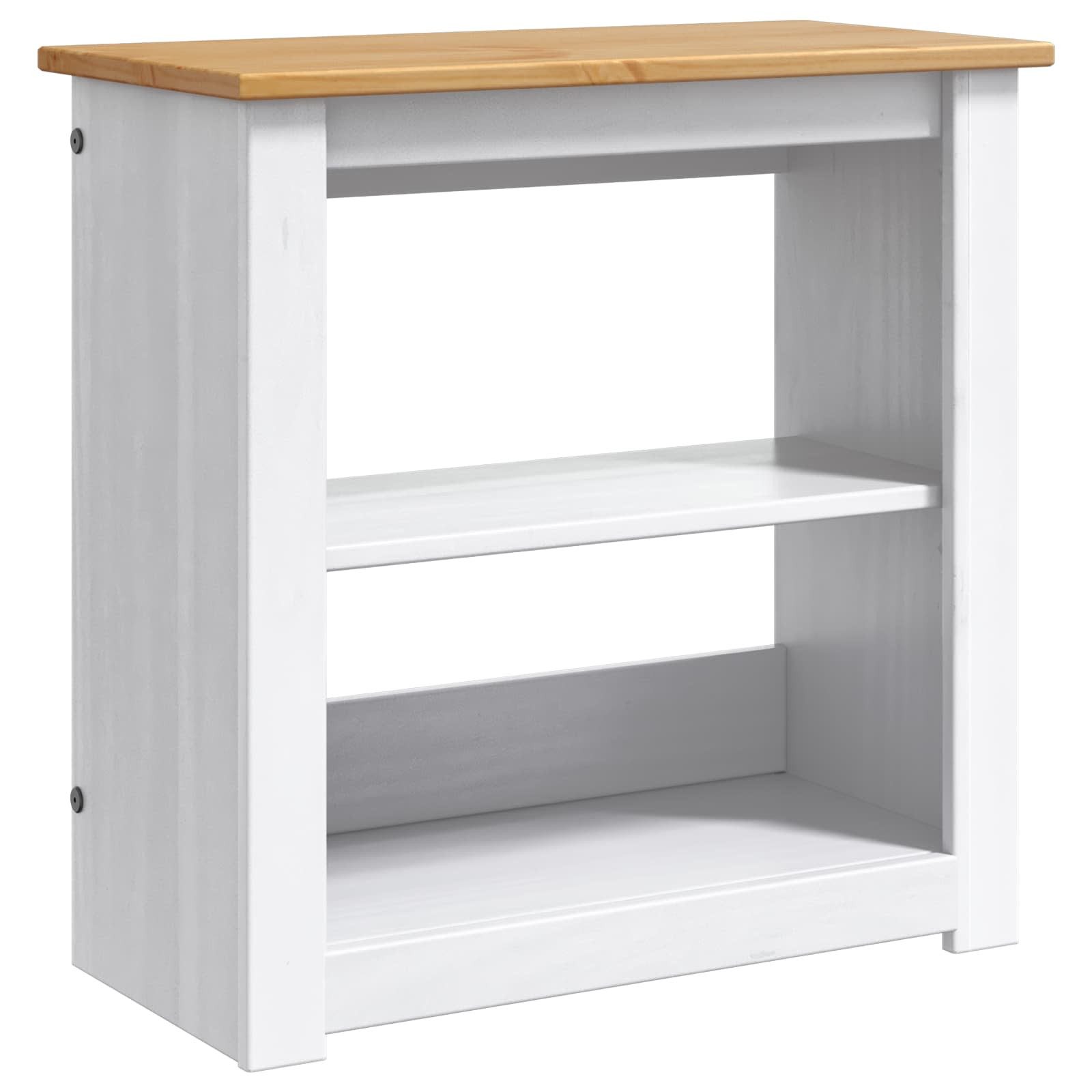 vidaXL Aquariumunterschrank Aquariumständer PANAMA Weiß und Braun 60 x 30 x 60 cm 150 kg (1-St)