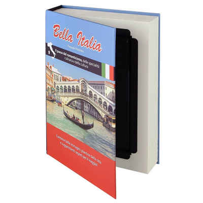 HMF Buchtresor 809, Geldversteck mit Papierseiten, 23 x 15 x 4 cm, Bella Italia
