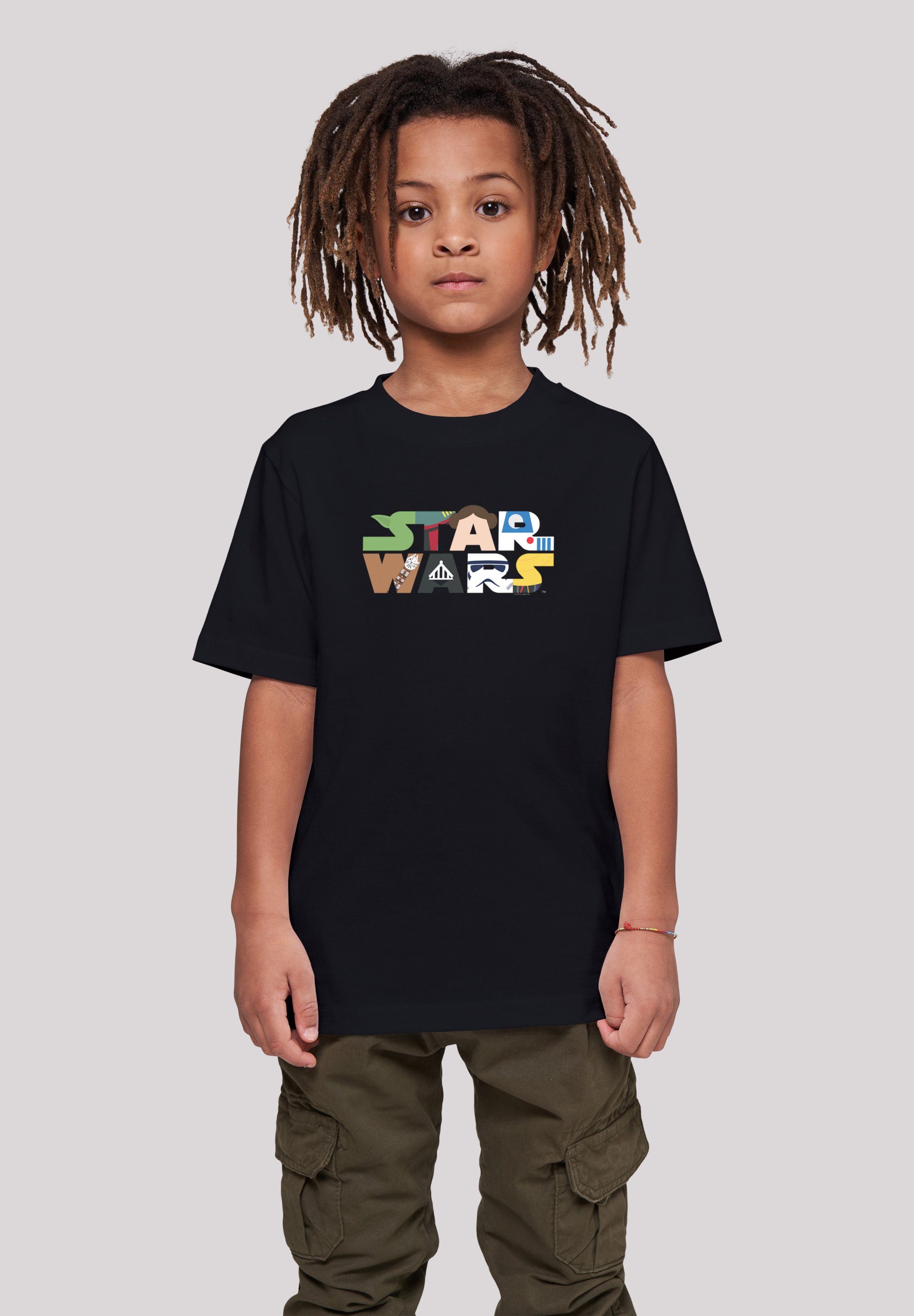 Character Print T-Shirt F4NT4STIC Logo Star Wars