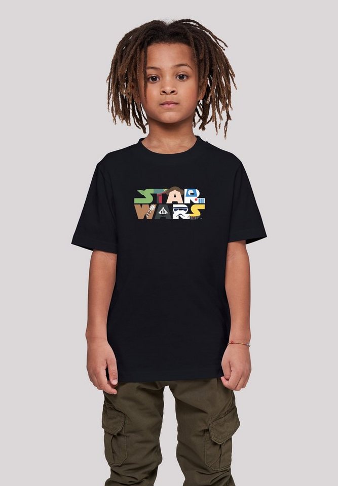F4NT4STIC T-Shirt Star Wars Character Logo Print