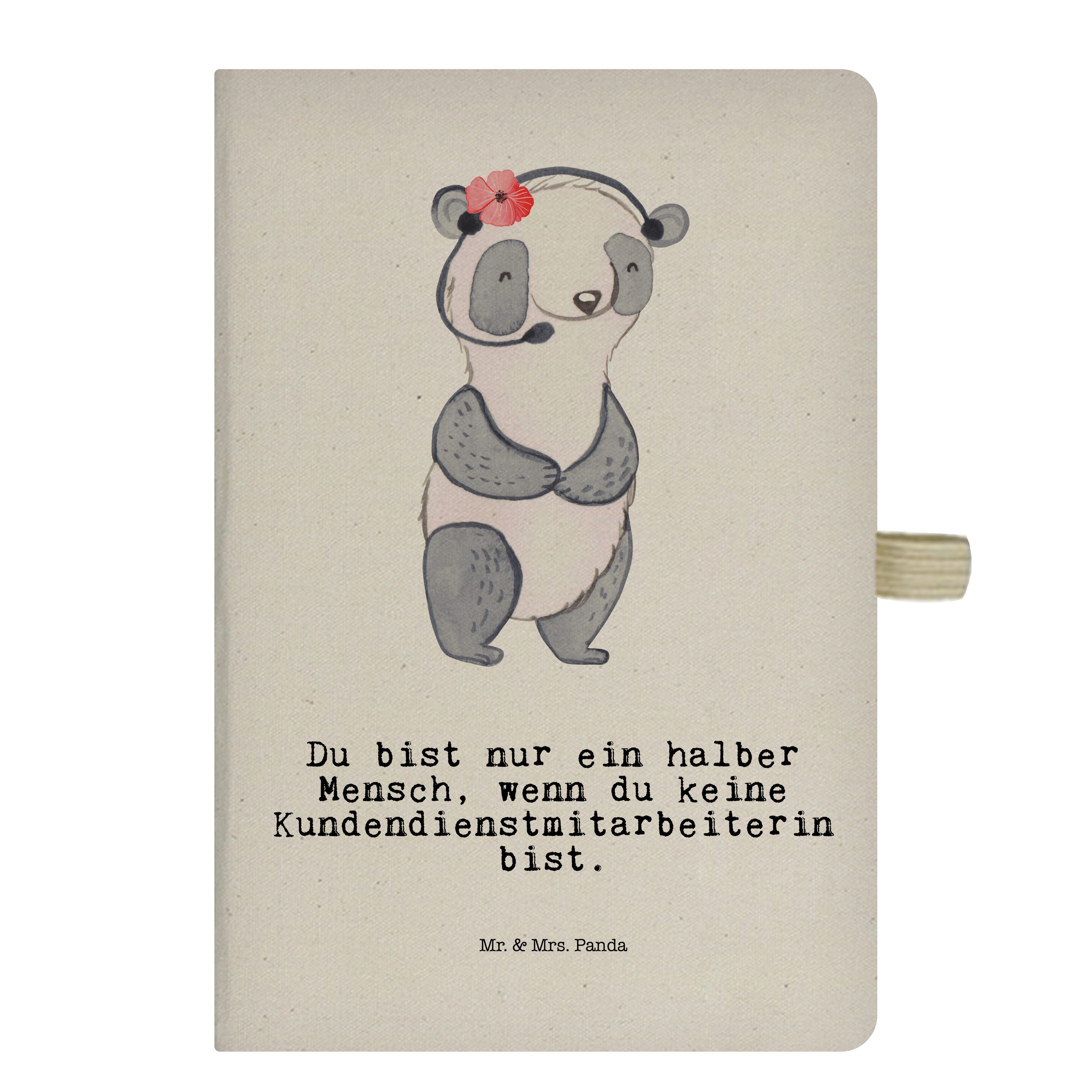 mit & Panda Transparent - Mr. Mrs. - Kundendienstmitarbeiterin Mr. Geschenk, & Notizbuch Callcent Herz Panda Mrs.