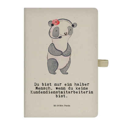 Mr. & Mrs. Panda Notizbuch Kundendienstmitarbeiterin Herz - Transparent - Geschenk, Callcenterag Mr. & Mrs. Panda, Hardcover