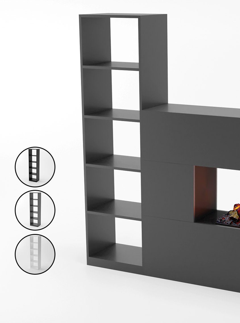 GLOW FIRE Anbauschrank Glow Fire Schiller Schrank