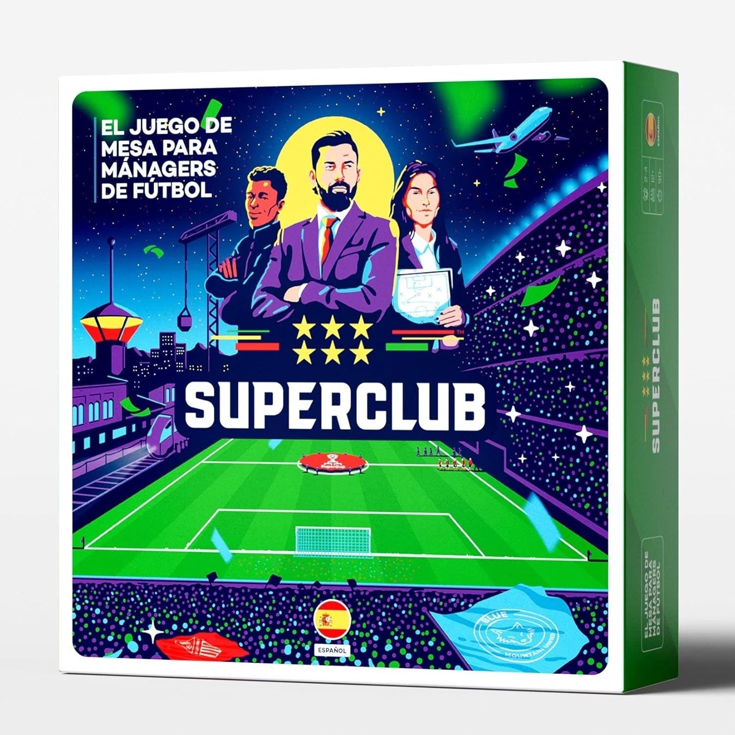 TSE Spiel Superclub Fußball Manager Brettspiel für 2-4 Spieler Spanisch