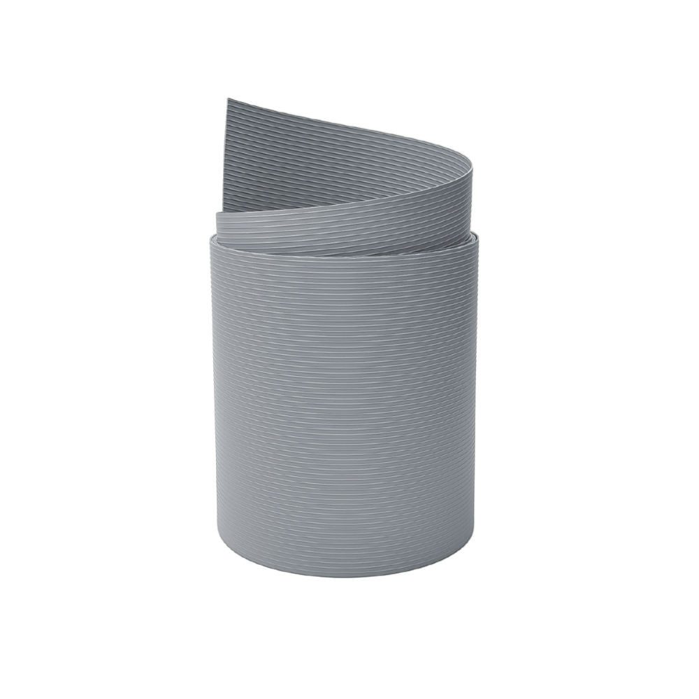 zaunzu Sichtschutzstreifen RILLE PP für Doppelstabmatten UV-beständiger Sichtschutz Fenstergrau, (1 Einzelstreifen, UV-beständiger Sichtschutz), 5 Jahre garantierte Farbechtheit