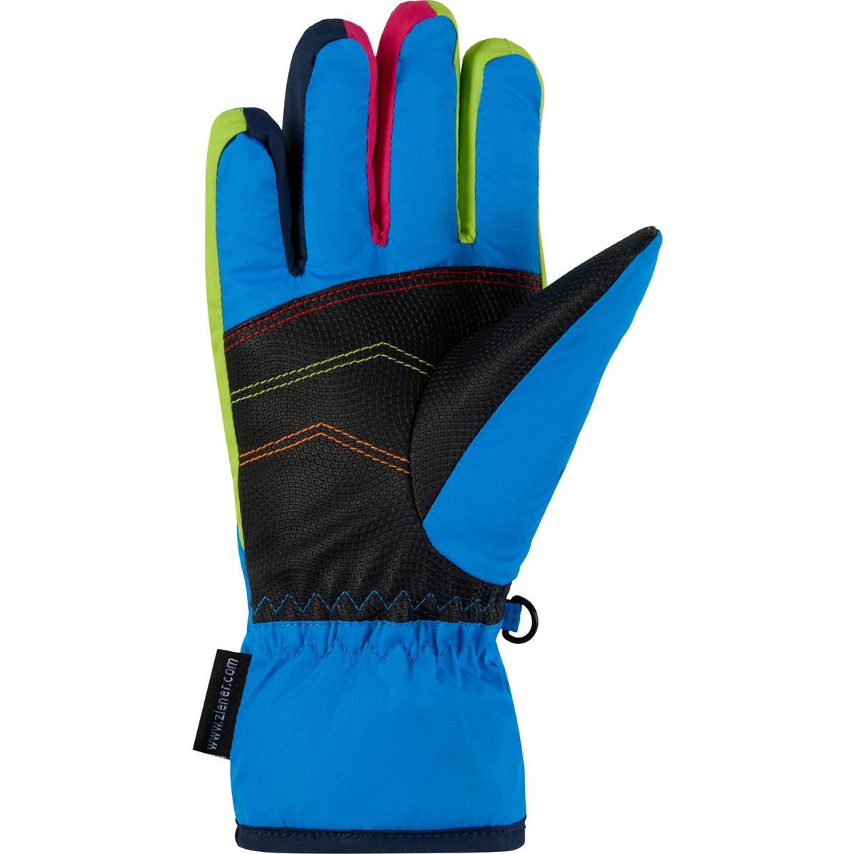 Ziener Skihandschuhe Lamil-z AS Glove Junior Unisex Bunte Skihandschuhe für Kinder mit wasser- und winddichter Membran
