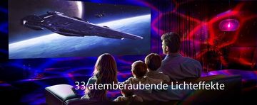 Powerwill LED-Sternenhimmel Astronaut Projektor, Sternenhimmel Projektor Kinder, Lampe mit Dimmbar, LED wechselbar, Timer und Fernbedienung, Galaxieprojektor für Schlafzimmer, Ästhetische Raumdekoration für Kinder und Erwachsene, Geschenke