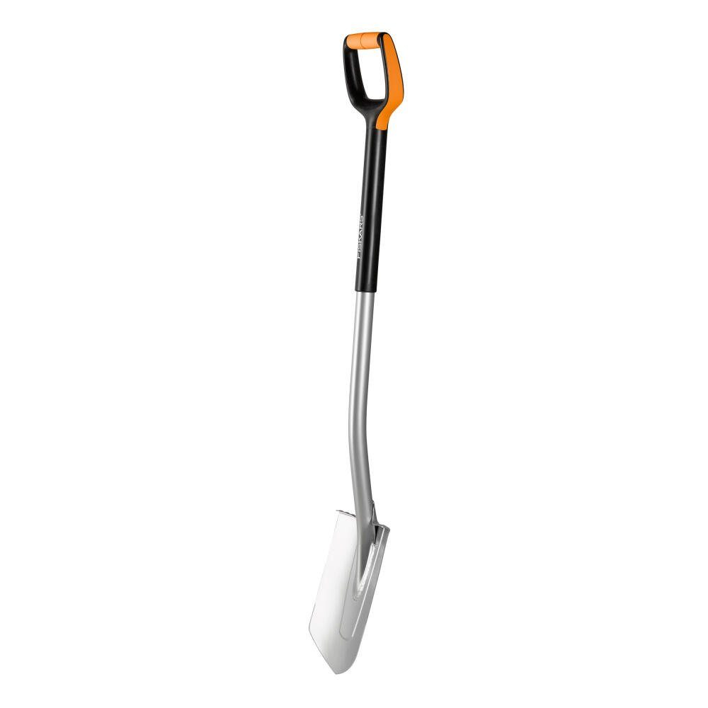 Fiskars Spaten Xact Spitz L, Aus robustem Stahl