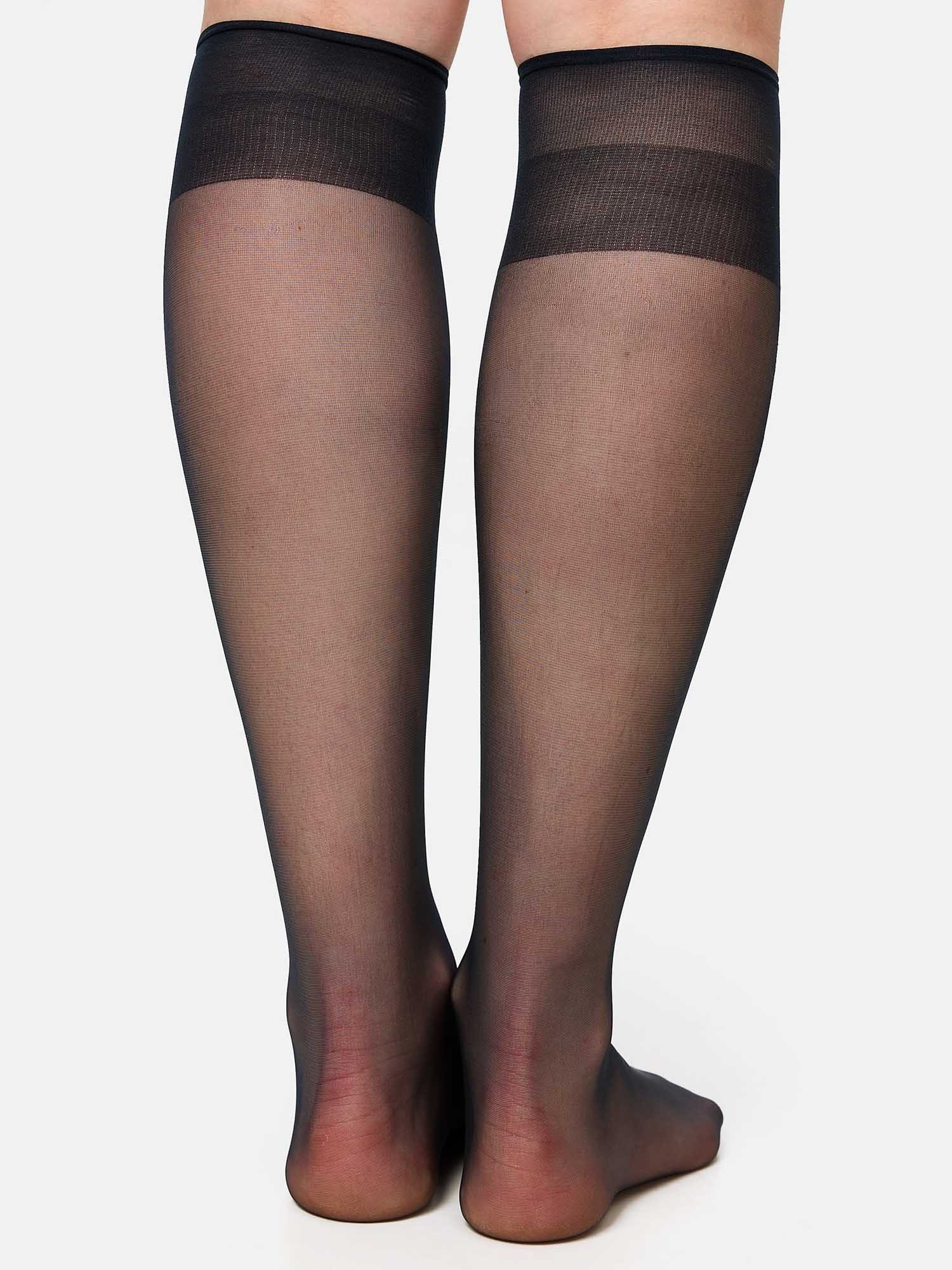 Nur Die Kniestrümpfe Seidenfein 15 DEN Damen (1er/3er/6er/9er Pack, 1-Paar) Knie-strümpfe thermo-socken overknee