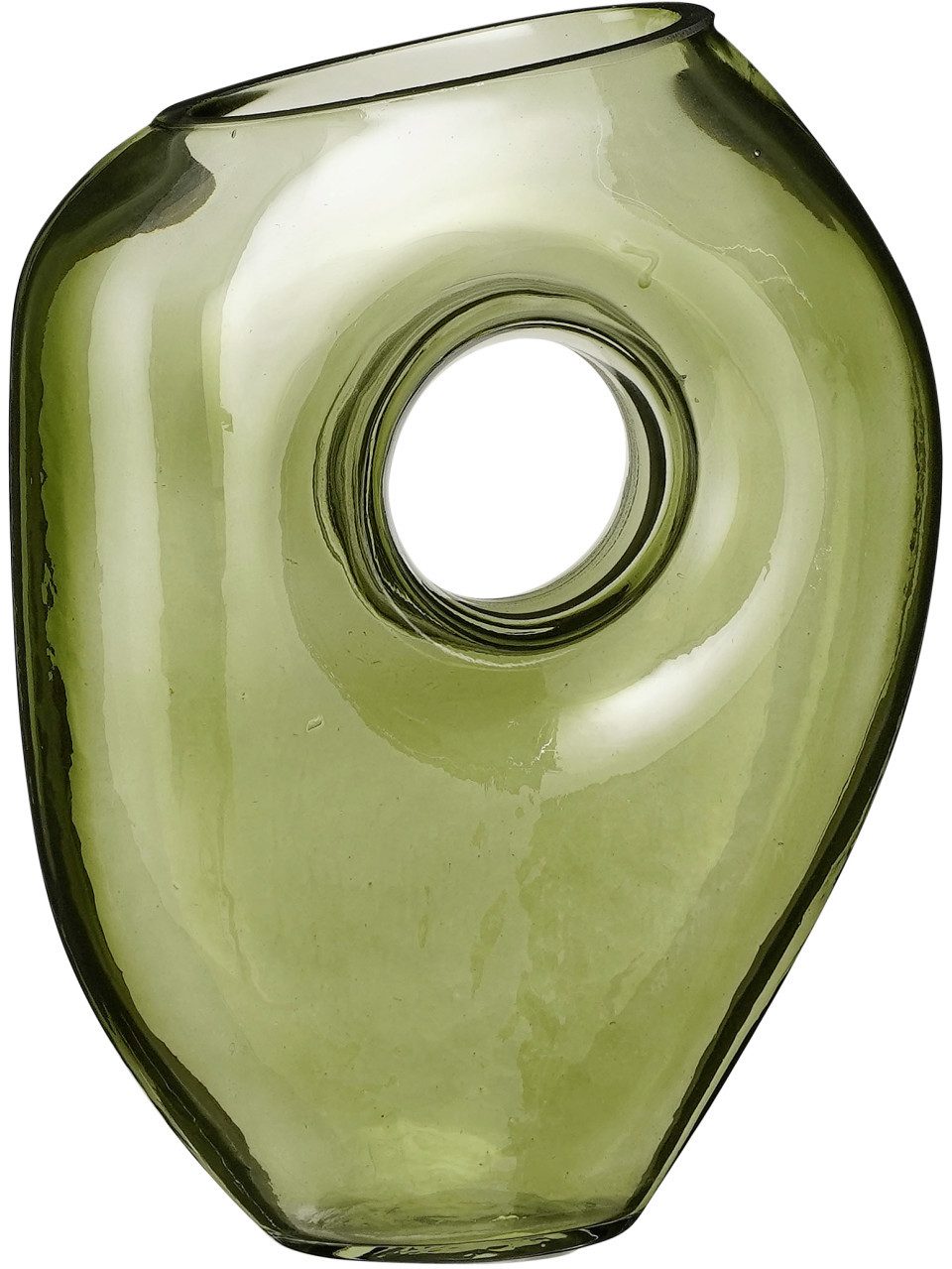 Dekovase Mica Vase Jay Glas grün 22,5 cm