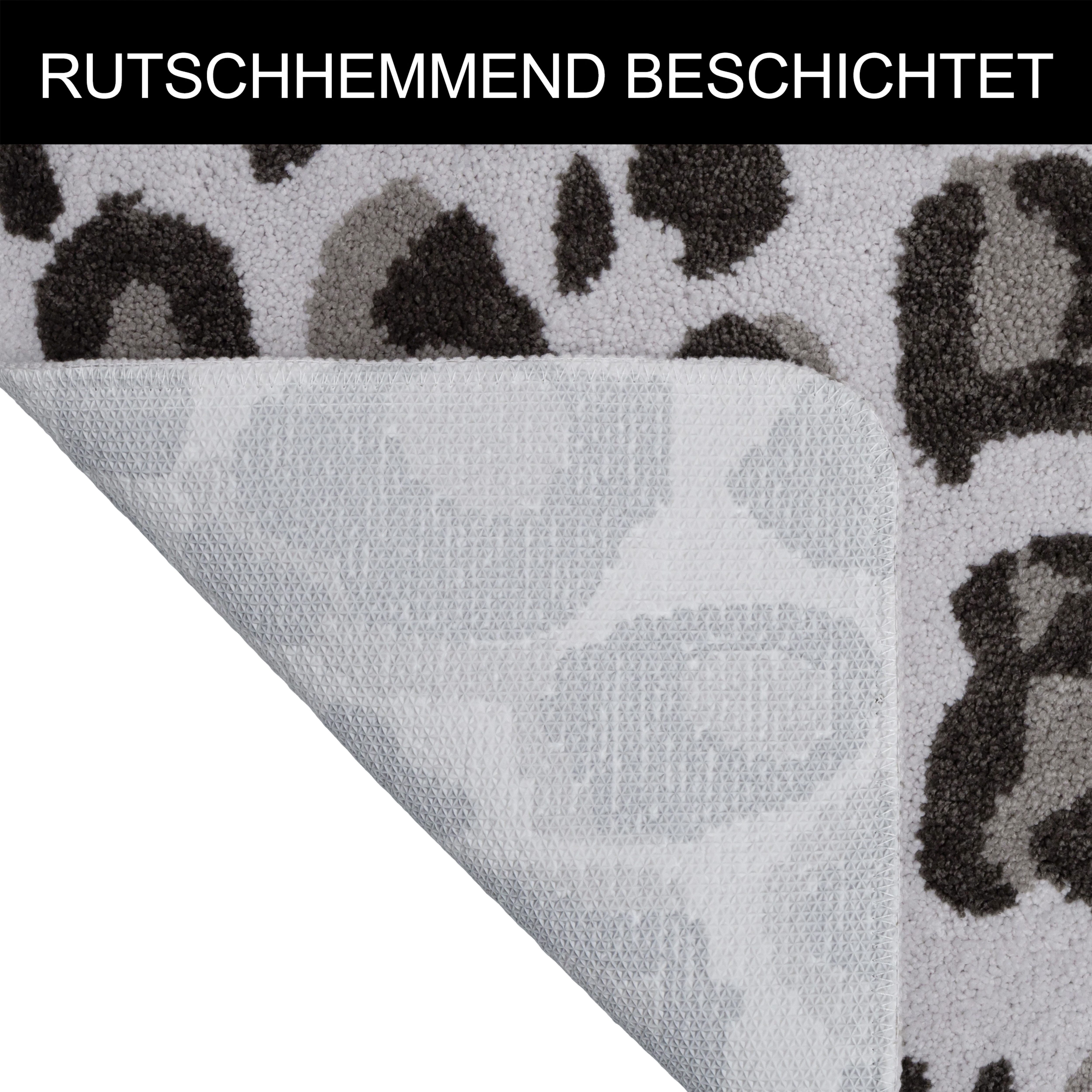 OTTO home Badematte Regona Leo, Badvorleger, Badezimmer Teppich, Duschvorleger, Höhe 10 mm, rutschhemmend beschichtet, schnell trocknend, fußbodenheizungsgeeign – Bild 4 von 5