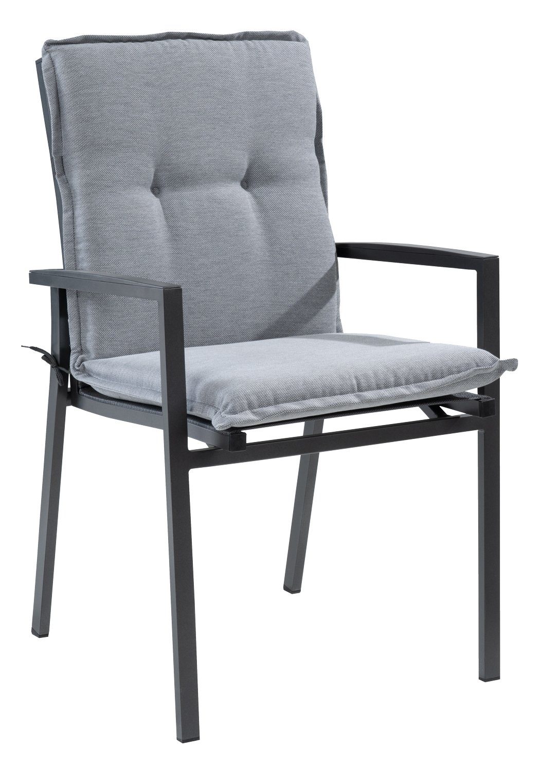 GO-DE Polsterauflage NITTKA, 50 x 100 cm, Grau, für Niederlehnstühle, (1 St günstig online kaufen