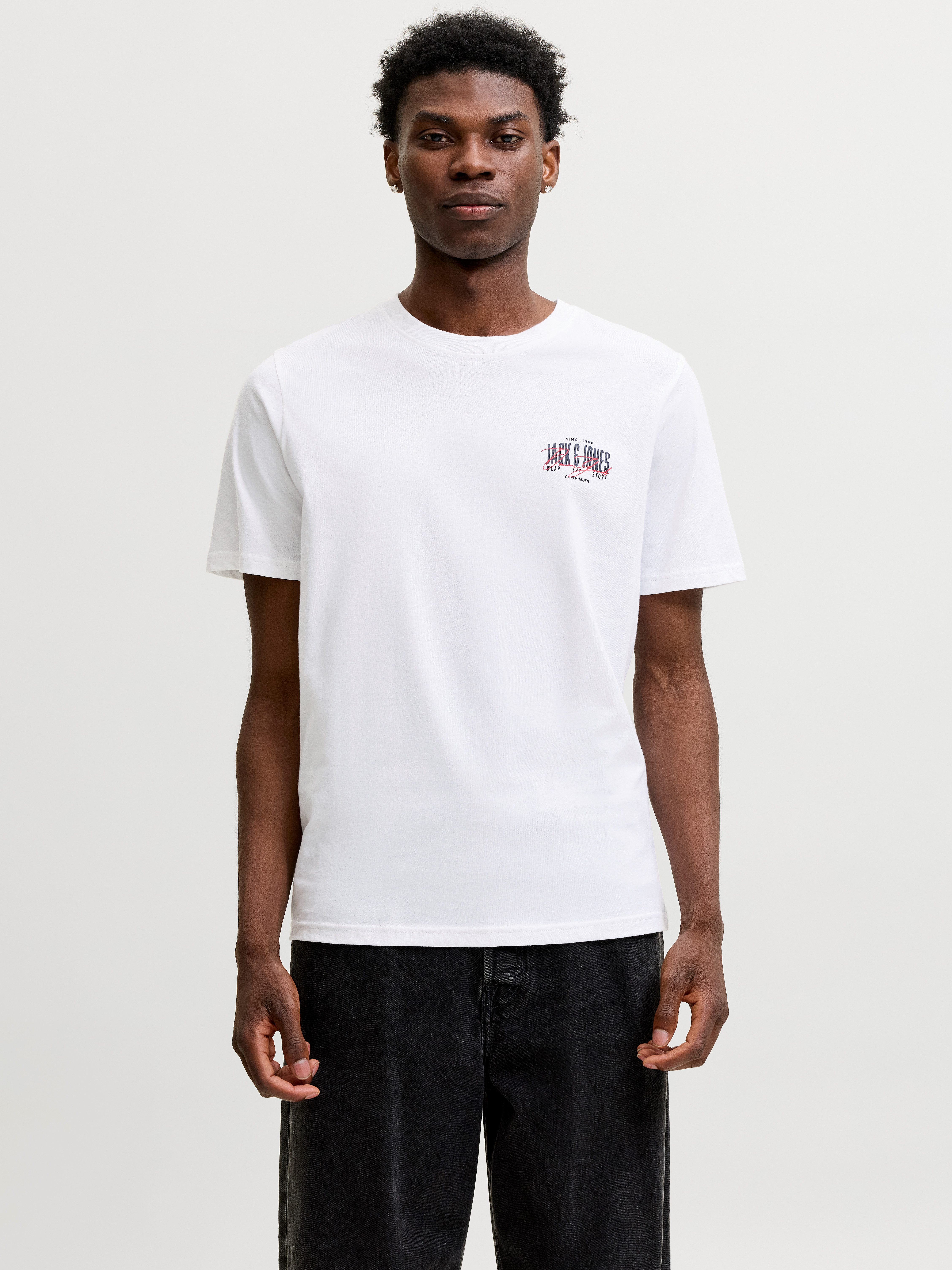 Jack & Jones T-Shirt JJAERO TEE SS CREW NECK Baumwolle, regular fit