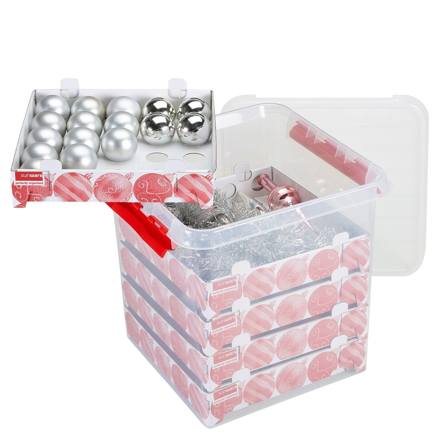 Sunware Aufbewahrungsbox Weihnachtskugelbox mit Trays für günstig online kaufen