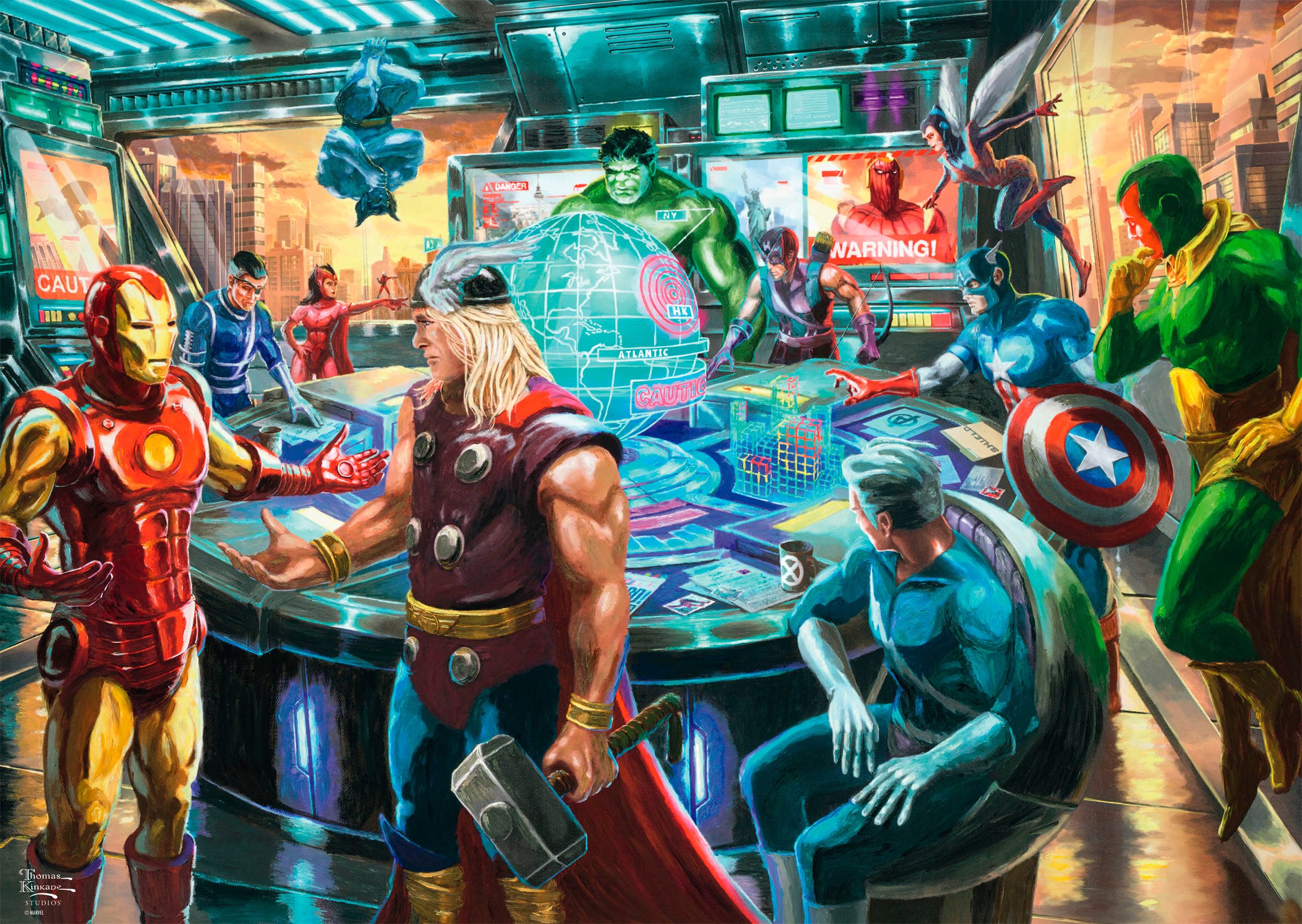 Schmidt Spiele Puzzle The Avengers von Thomas Kinkade, 1000 Puzzleteile, Ma günstig online kaufen