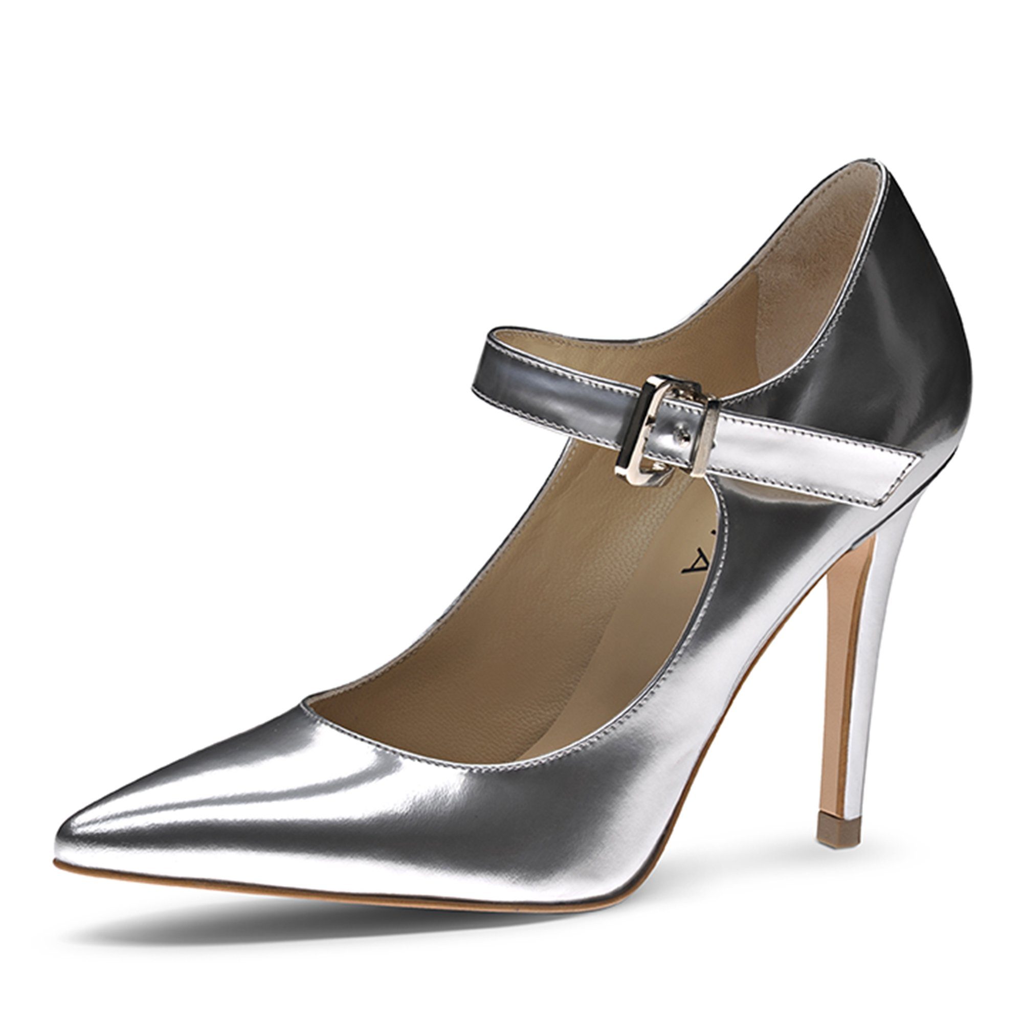 Evita ALINA Italy Pumps in silber Handmade