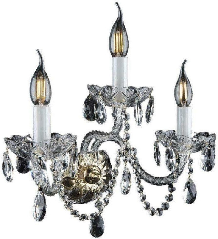 JVmoebel Wandleuchte Bohemia Luster Antik Stil Wandlampe Transparent-Amber Vintage Decor, Transparent-Amber, Made in Europa