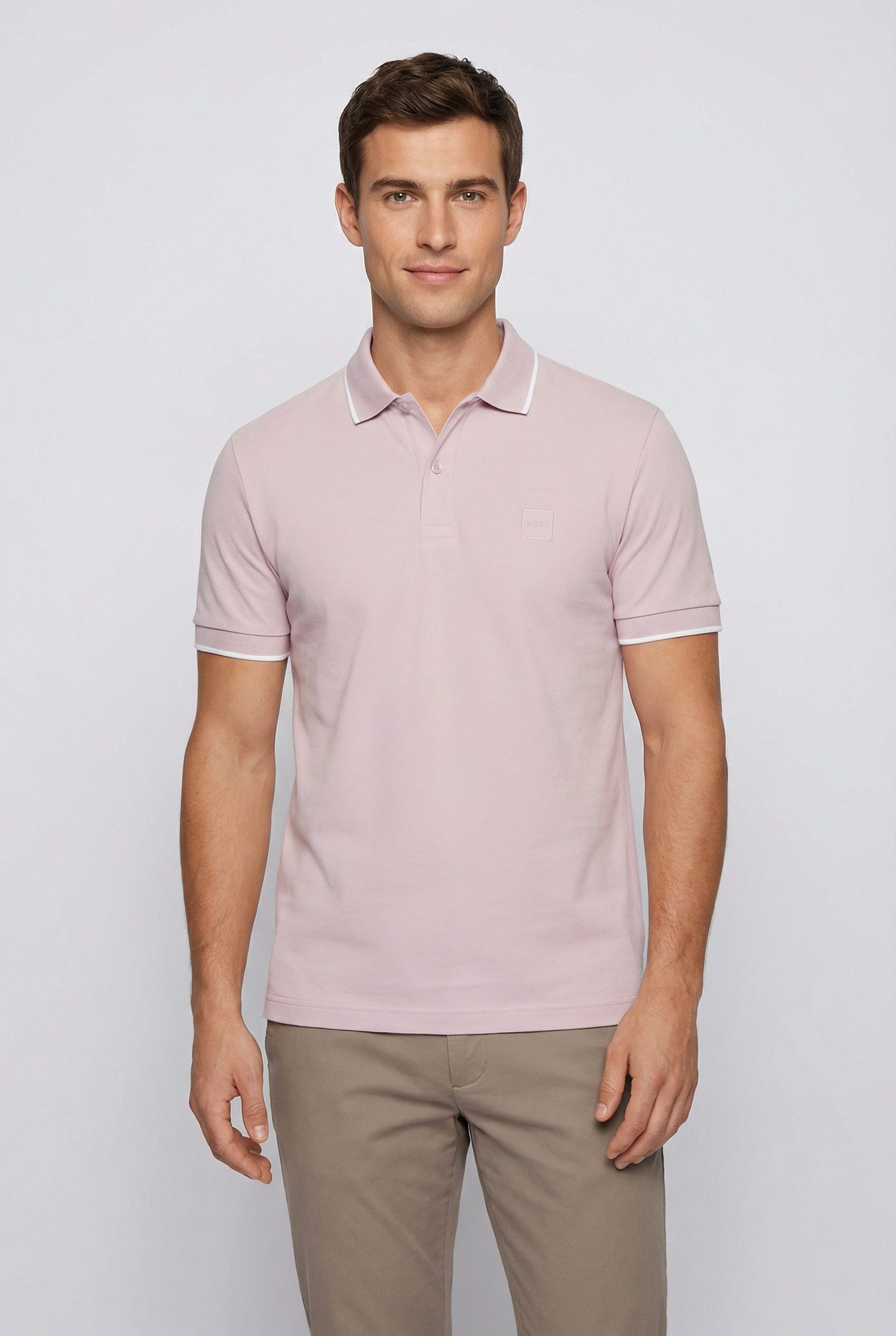 BOSS ORANGE Poloshirt Passertip mit BOSS Logo-Badge günstig online kaufen