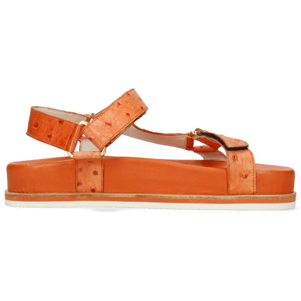 Wilma 19 Ostrich Coral Melvin Vegas Sandale Hamilton Lining &