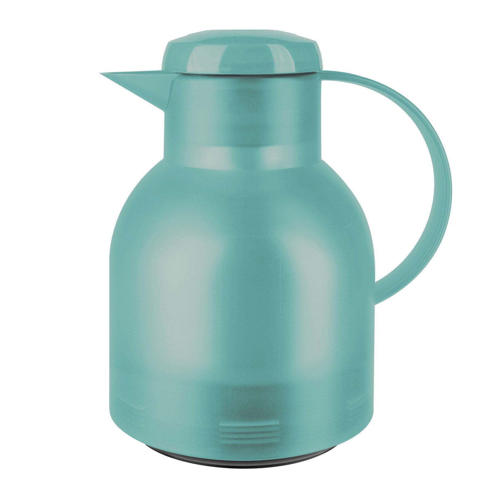 Emsa Isolierkanne Samba, 1 l, zeitloses Design, einfacher Knopfdruck, 24h kalt, 12h warm