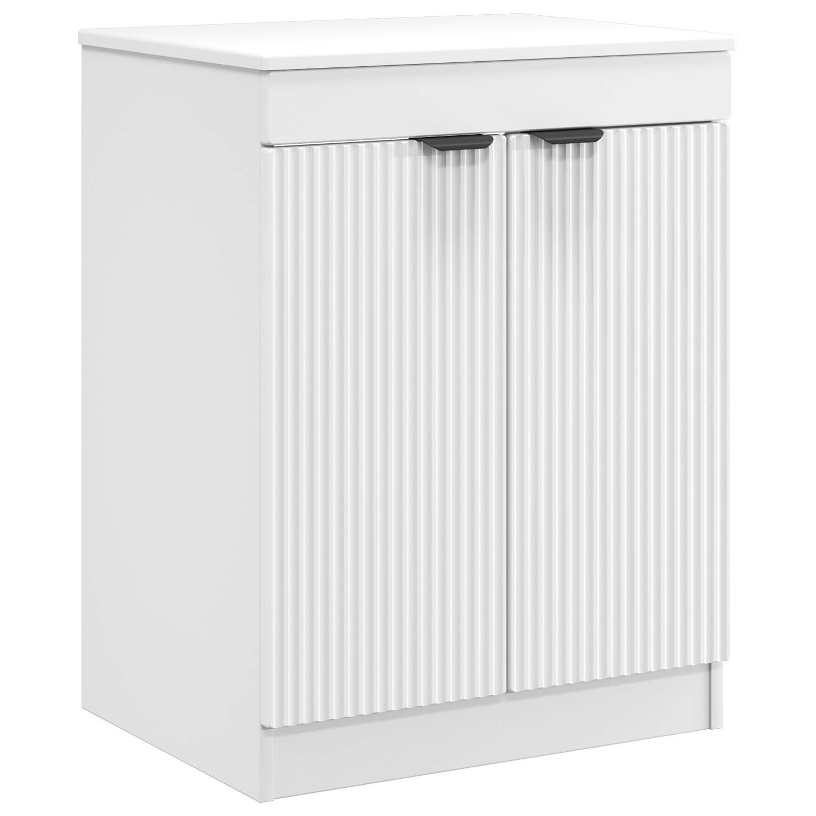 vidaXL Badezimmerspiegelschrank Badezimmerschrank Weiß 54 x 41 x 70 cm Holzwerkstoff (1-St)