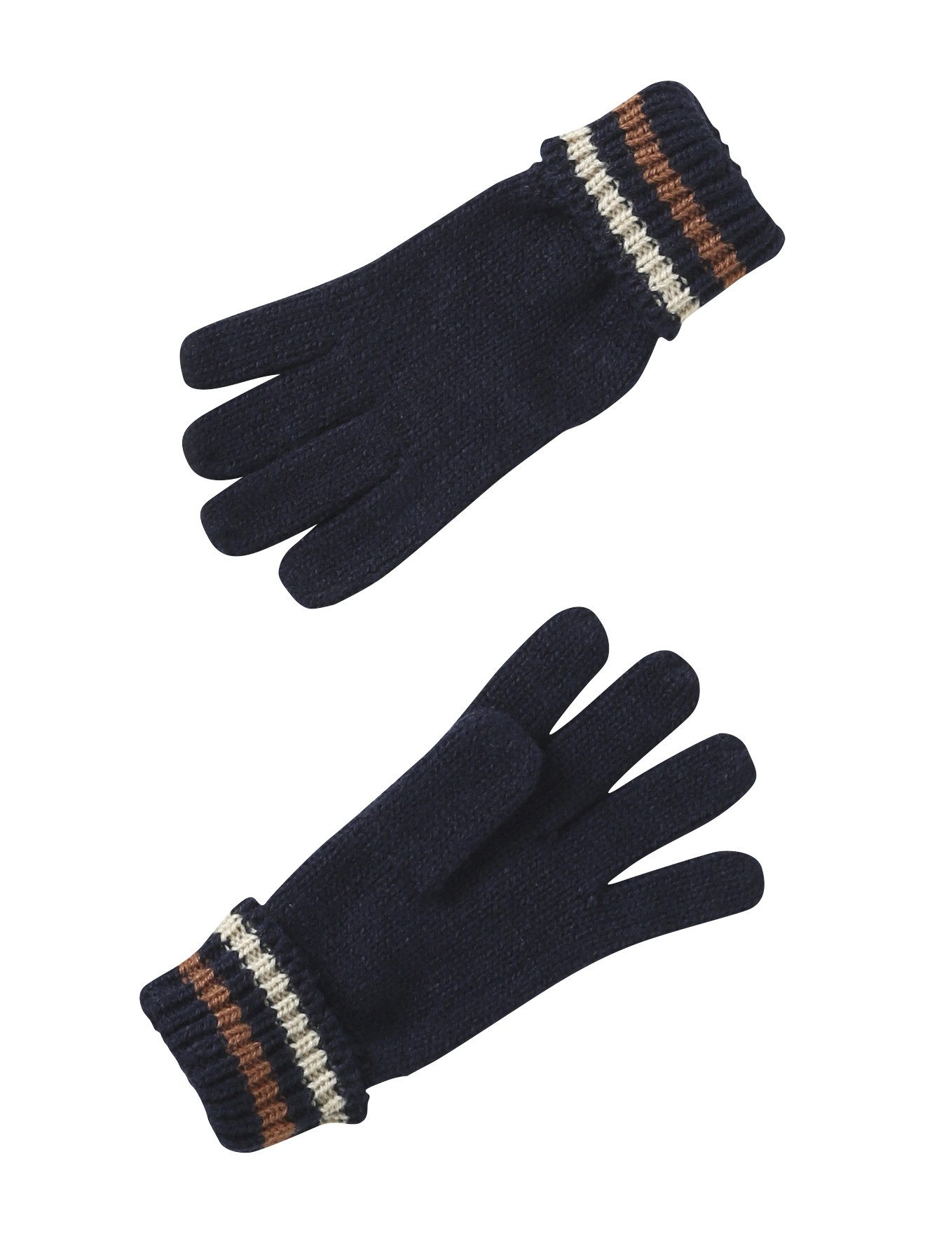 vertbaudet Mütze & Schal Jungen Set: Mütze, Snood und Handschuhe gestreift