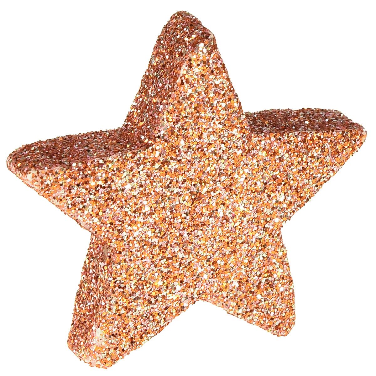 Florists Products Weihnachtsmann Weihnachtliche Streudeko Glitter-Sterne Rosa Ø4/5cm 40St