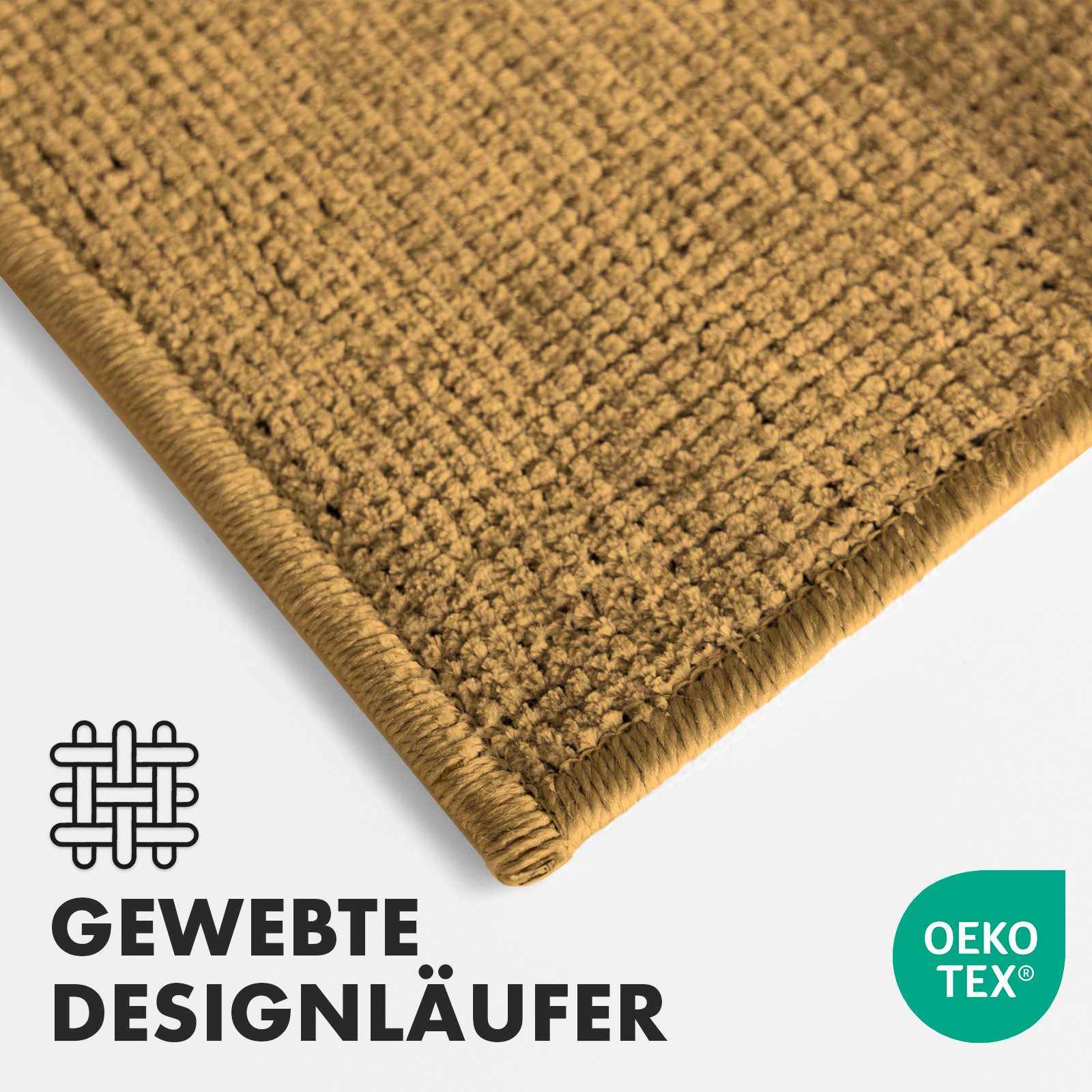 Kubus Wollteppich Läufer auf Maß Jacque, günstig online kaufen