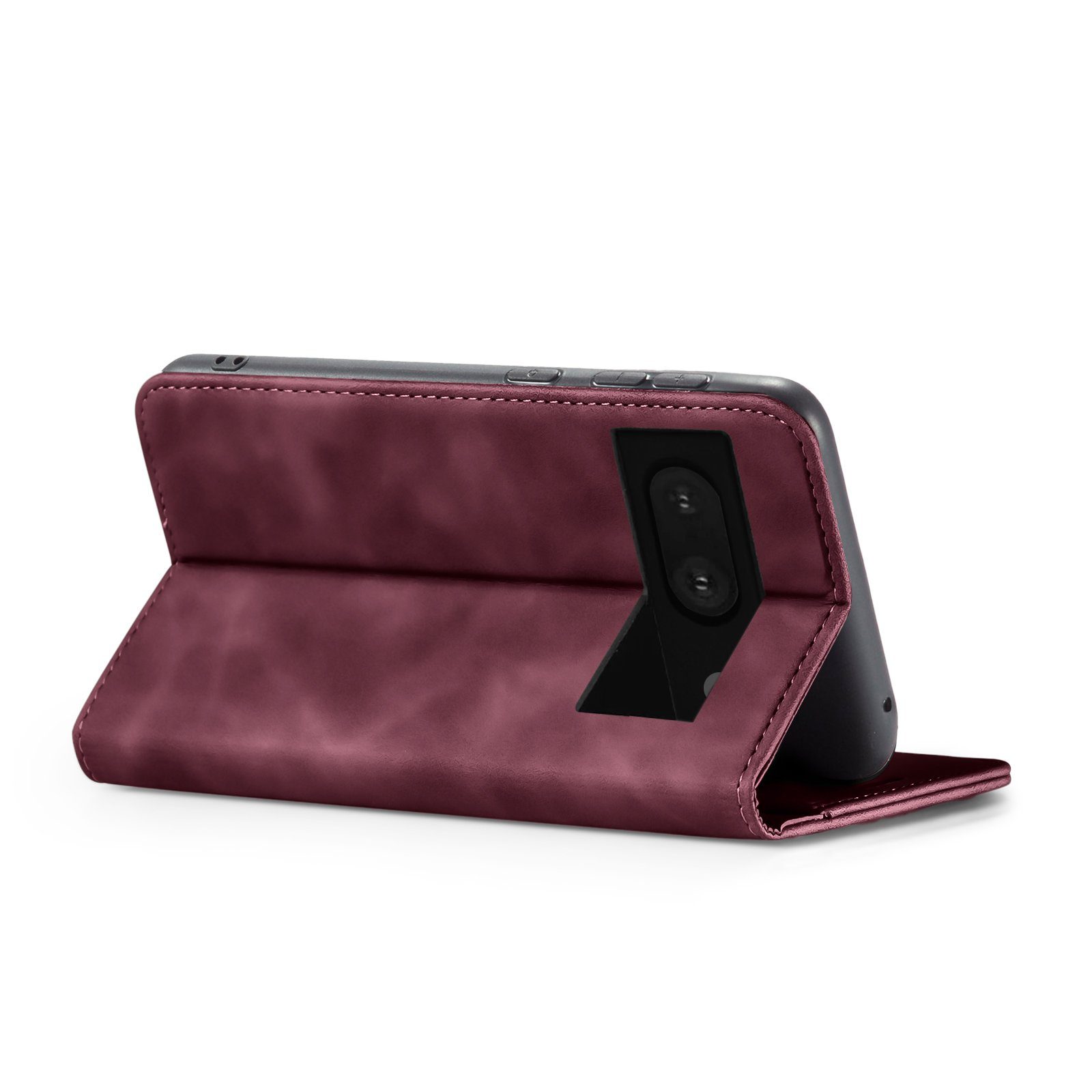 Tec-Expert Handyhülle Tasche Hülle für Google Pixel 7a 6.1 Zoll, 6.1, Cover Klapphülle Case mit Kartenfach Fliphülle aufstellbar