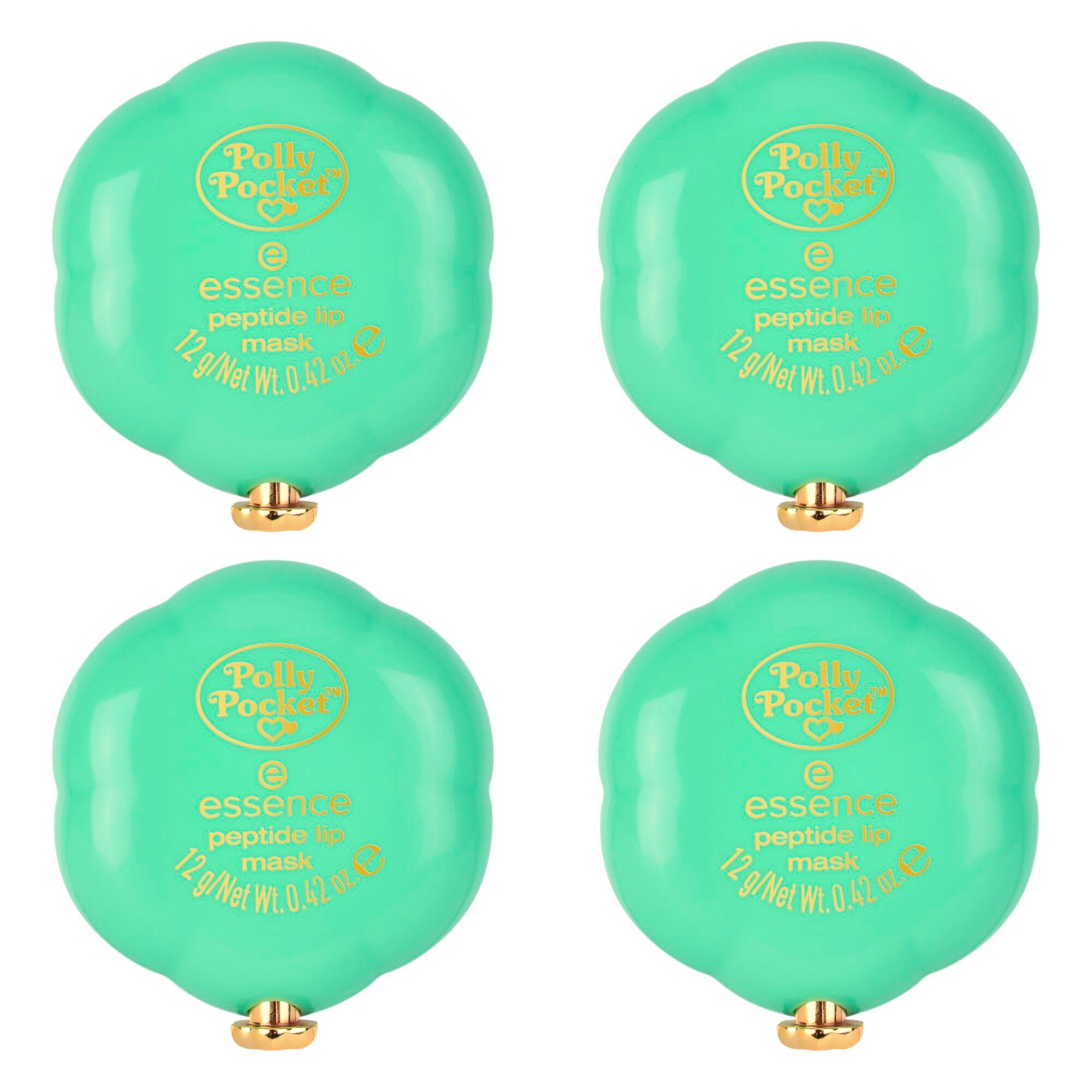 Essence Lippenmaske Polly Pocket peptide lip mask, 4-tlg., Verwöhnende Textur für weiche, gepflegte Lippen, Handliches Format