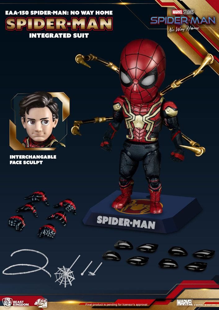 Beast Kingdom Toys Actionfigur Spider-Man: No Way Home Egg Attack Spider-Man Integrated Suit