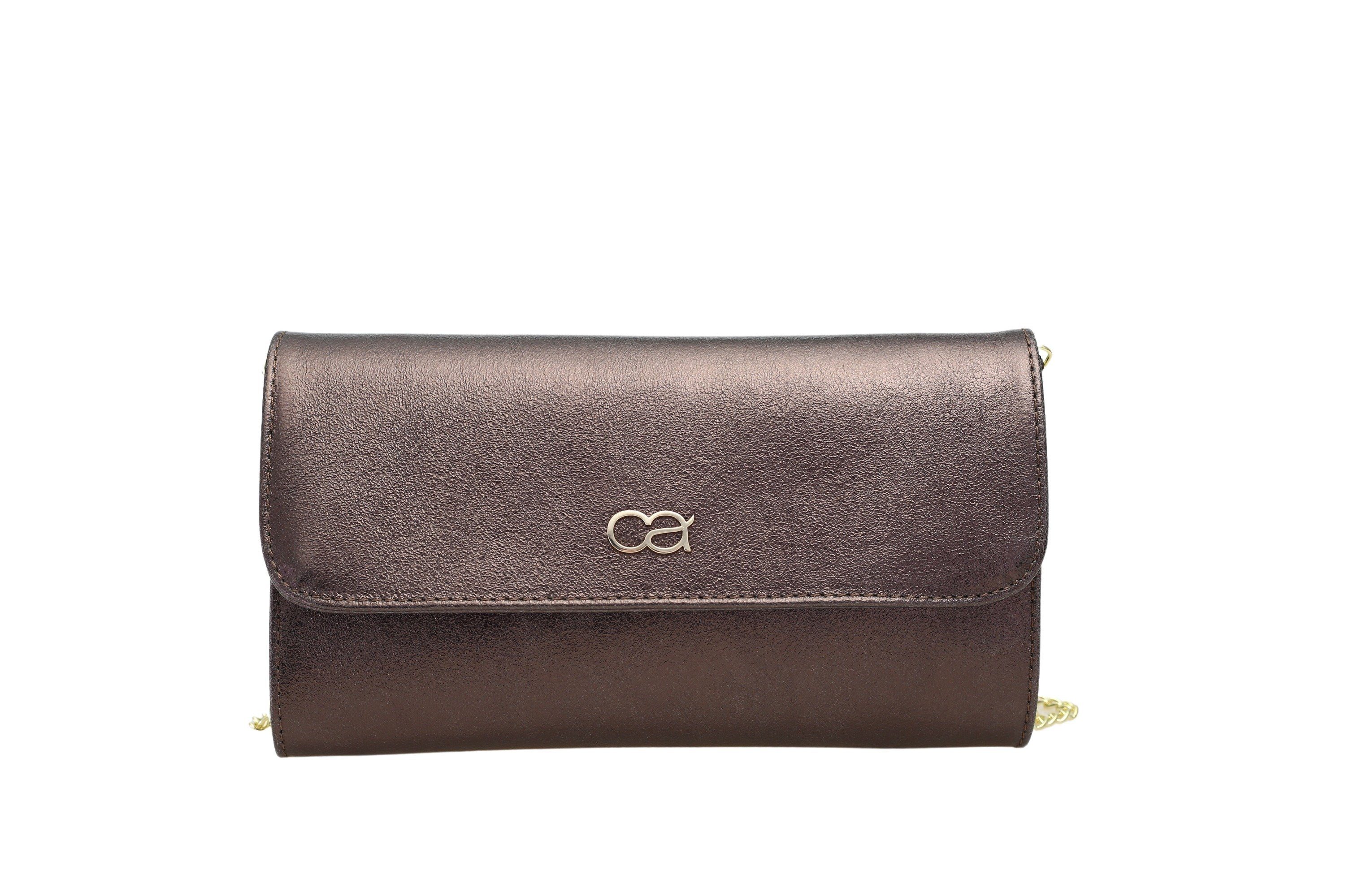 COLLEZIONE ALESSANDRO Clutch Eleganz, aus Leder, mit separaten Fächern