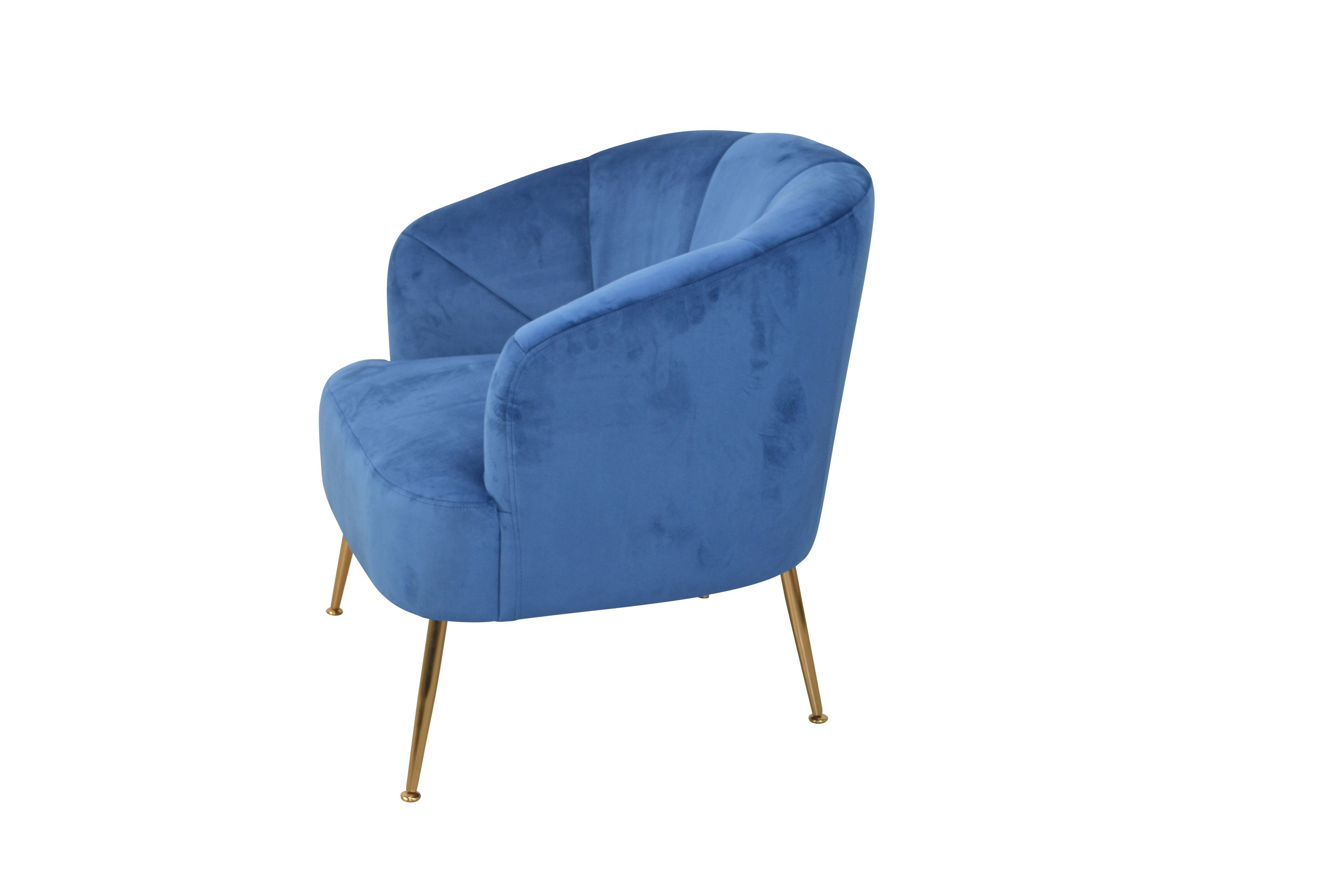 moebel-direkt-online Loungesessel Moderner Polstersessel mit goldfarben günstig online kaufen