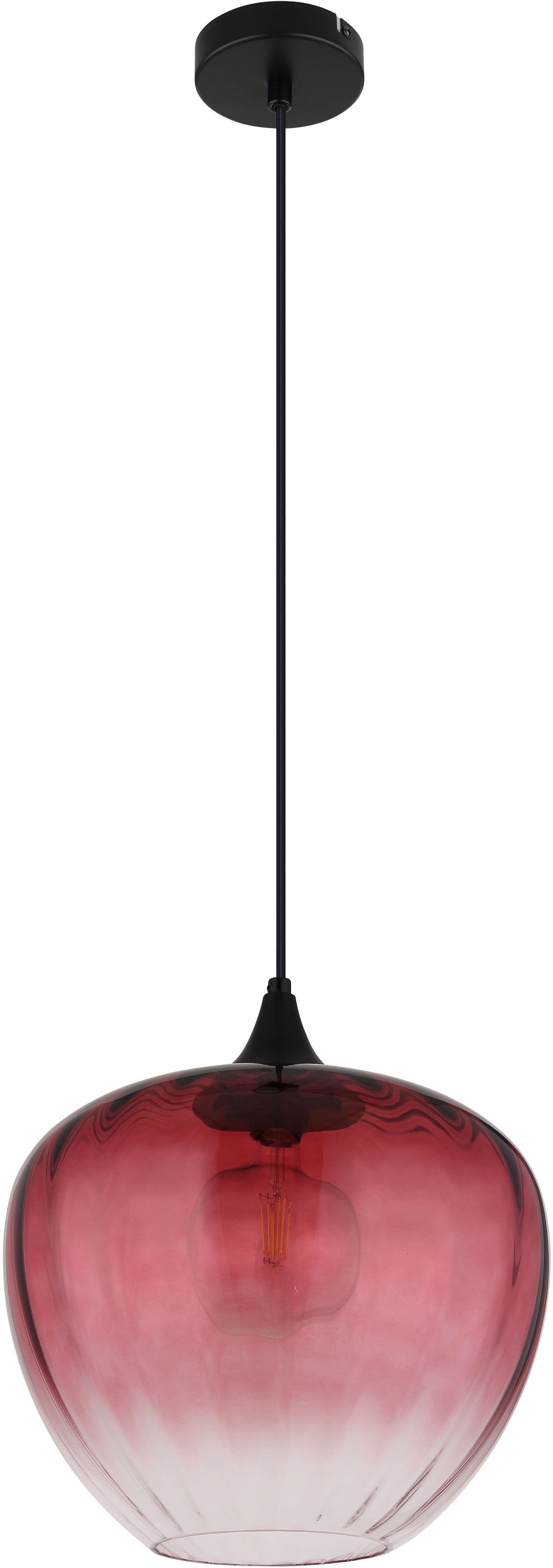 GLOBO LIGHTING Pendelleuchte SANDER, ohne Leuchtmittel, Gläser, Hängeleuchte, Wohnzimmer, Esstisch