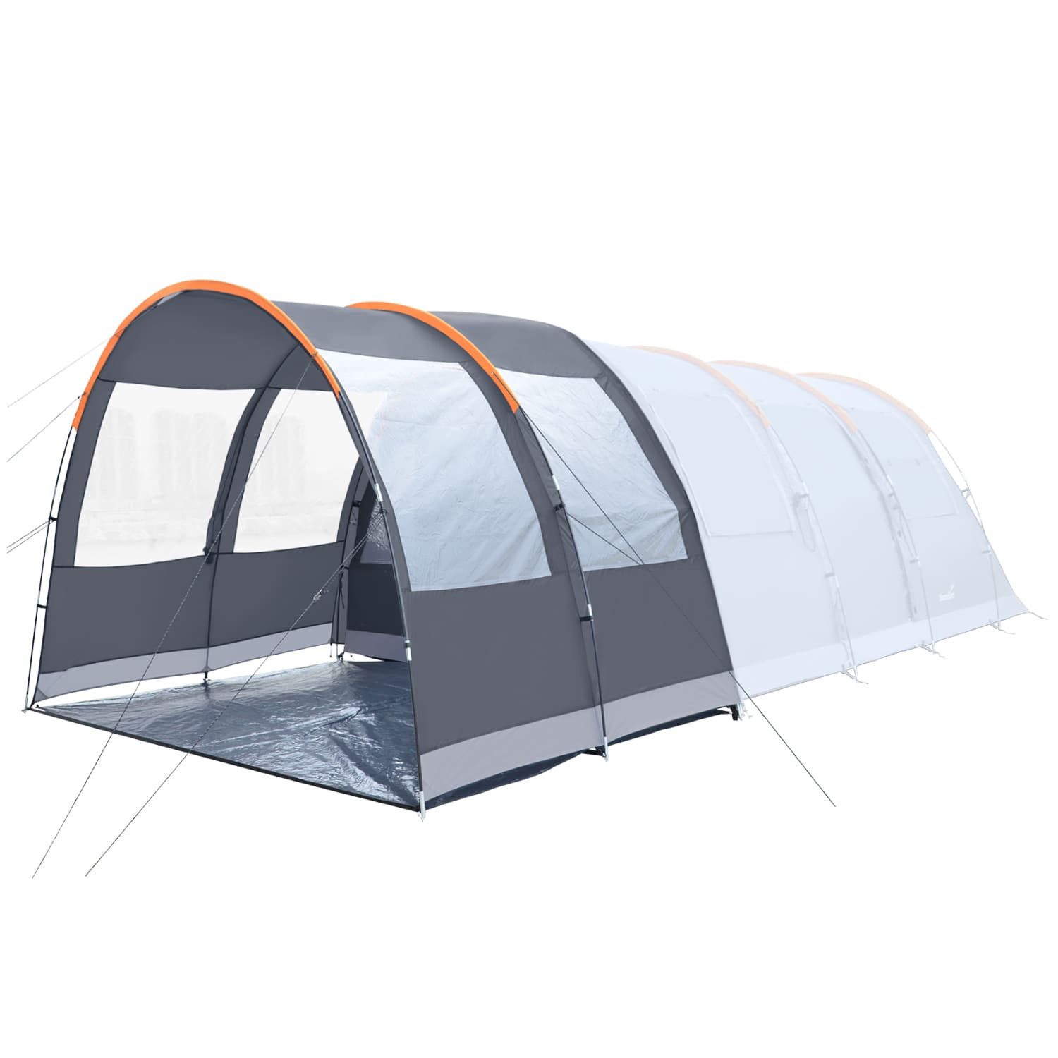 Skandika Vorzelt Canopy für Gotland 4, Wetterschutz, Große Seitenfenster, 5000 mm Wassersäule, 2,1 m Stehhöhe