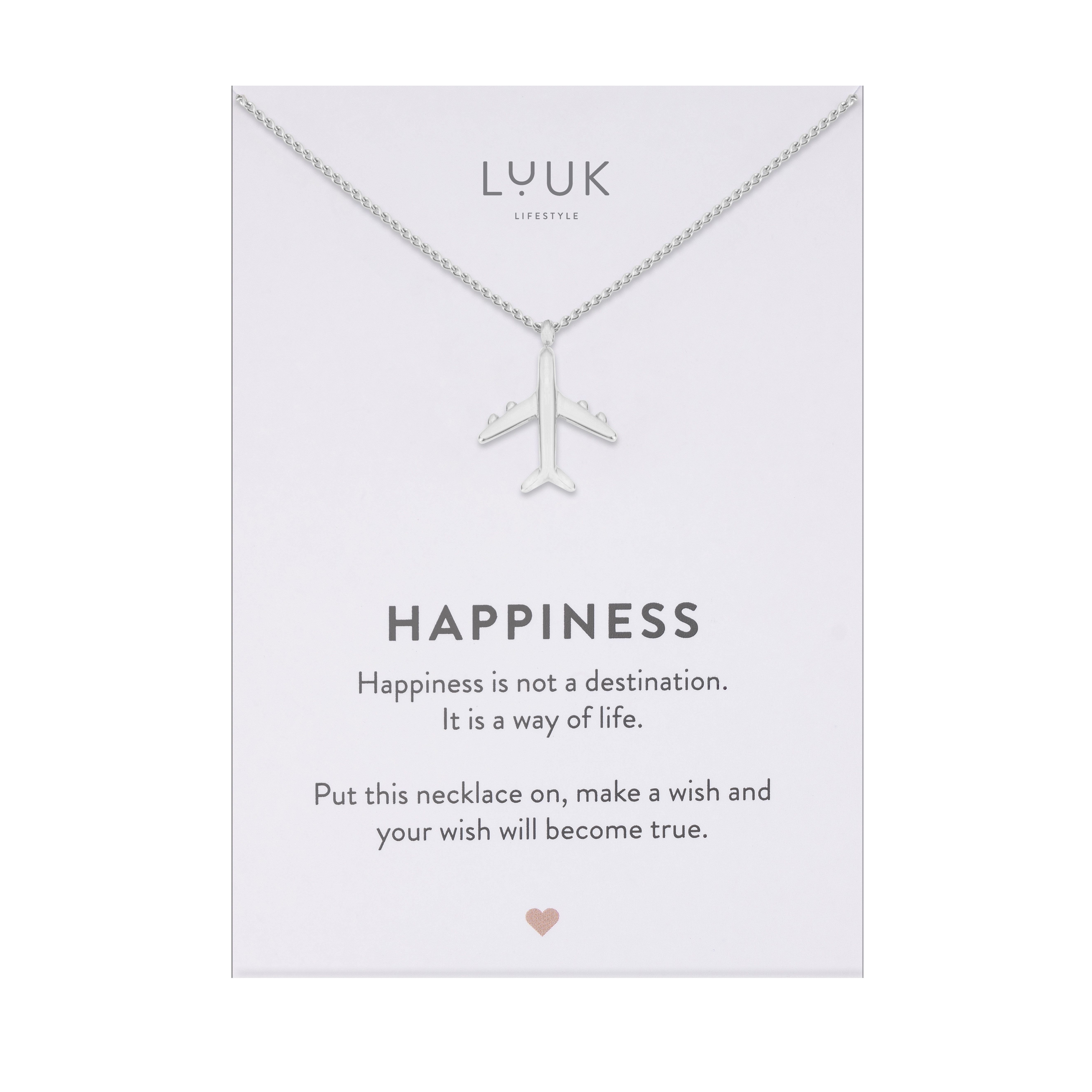 LUUK LIFESTYLE Kette mit Anhänger Flugzeug, günstig online kaufen